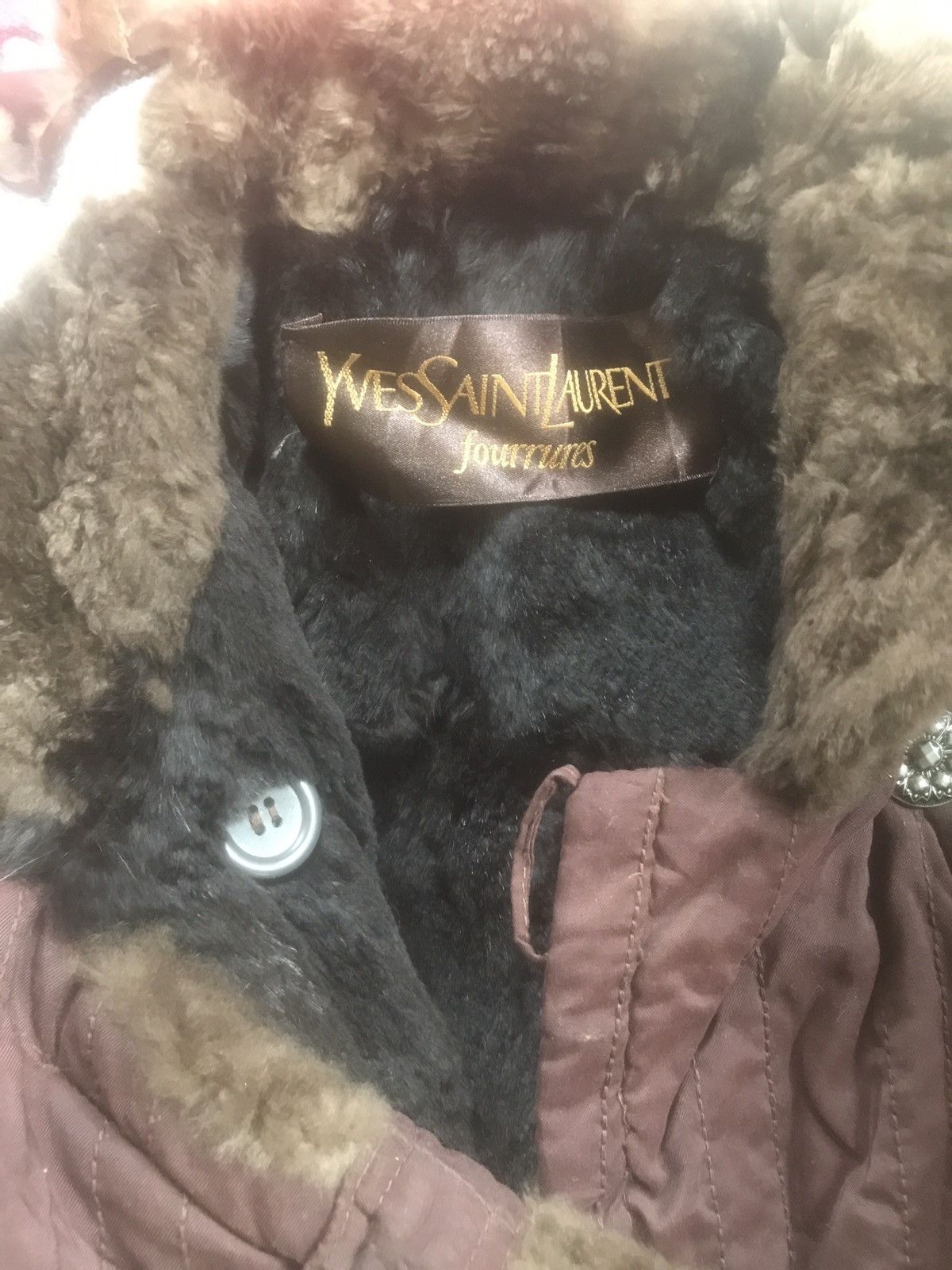Leather × Yves Saint Laurent Jacket Yves Saint Laurent faurrures Size US L / EU 52-54 / 3 - 20 Thumbnail