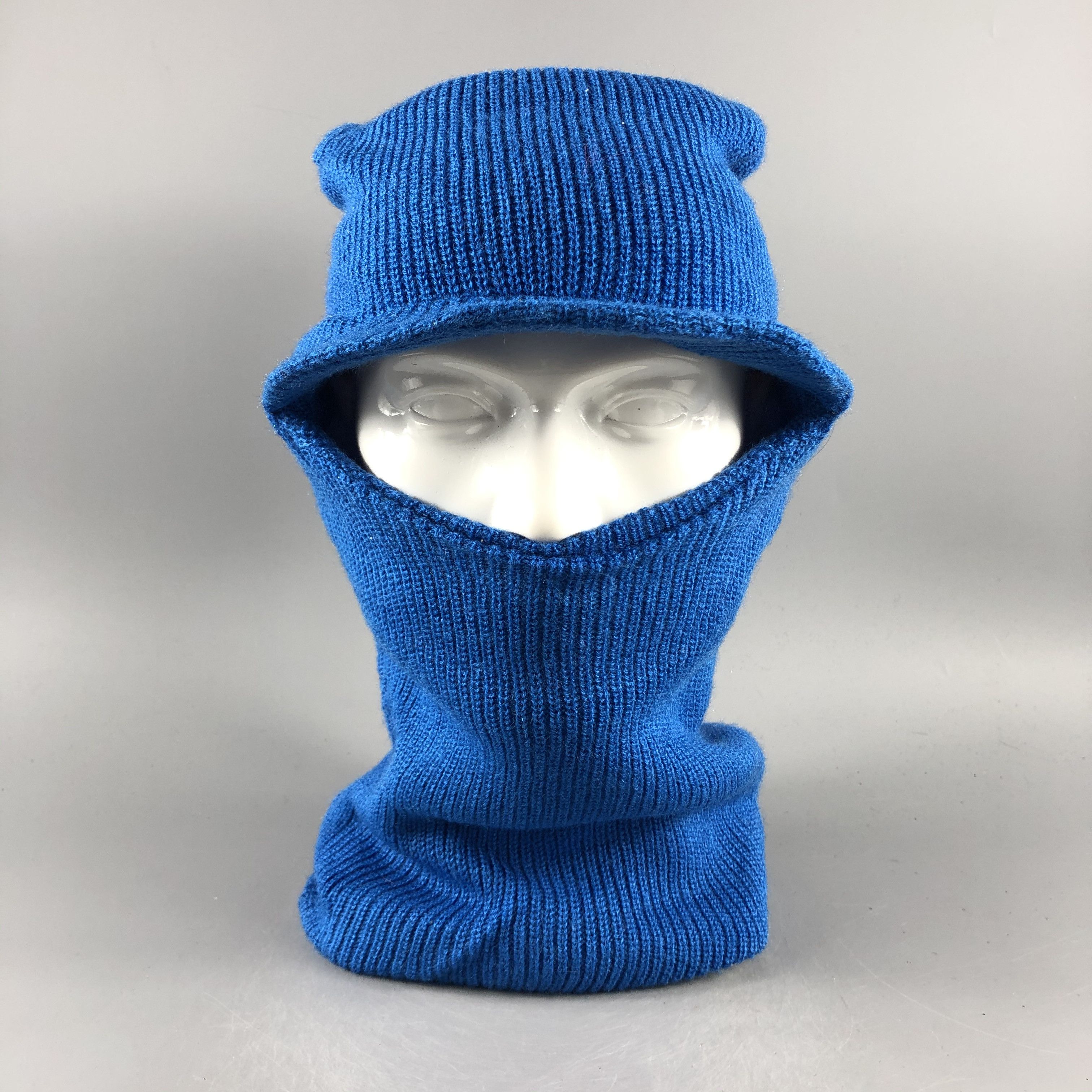 image of Blue Ski Mask Visor Beanie Snow Hat Snow Cap -D642, Men's
