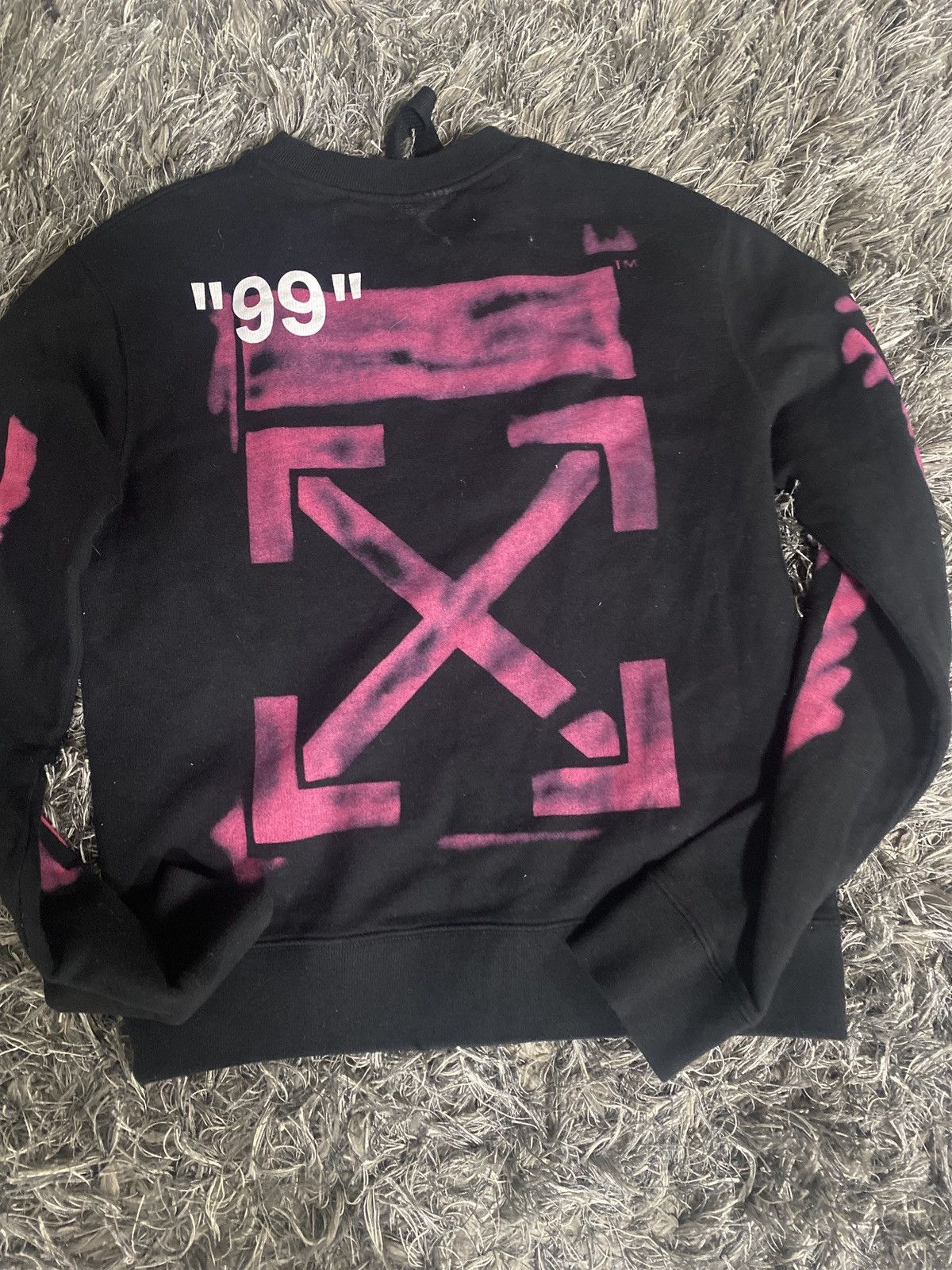 Off White Off White Impressionism Diag Stencil Sweatshirt Grailed