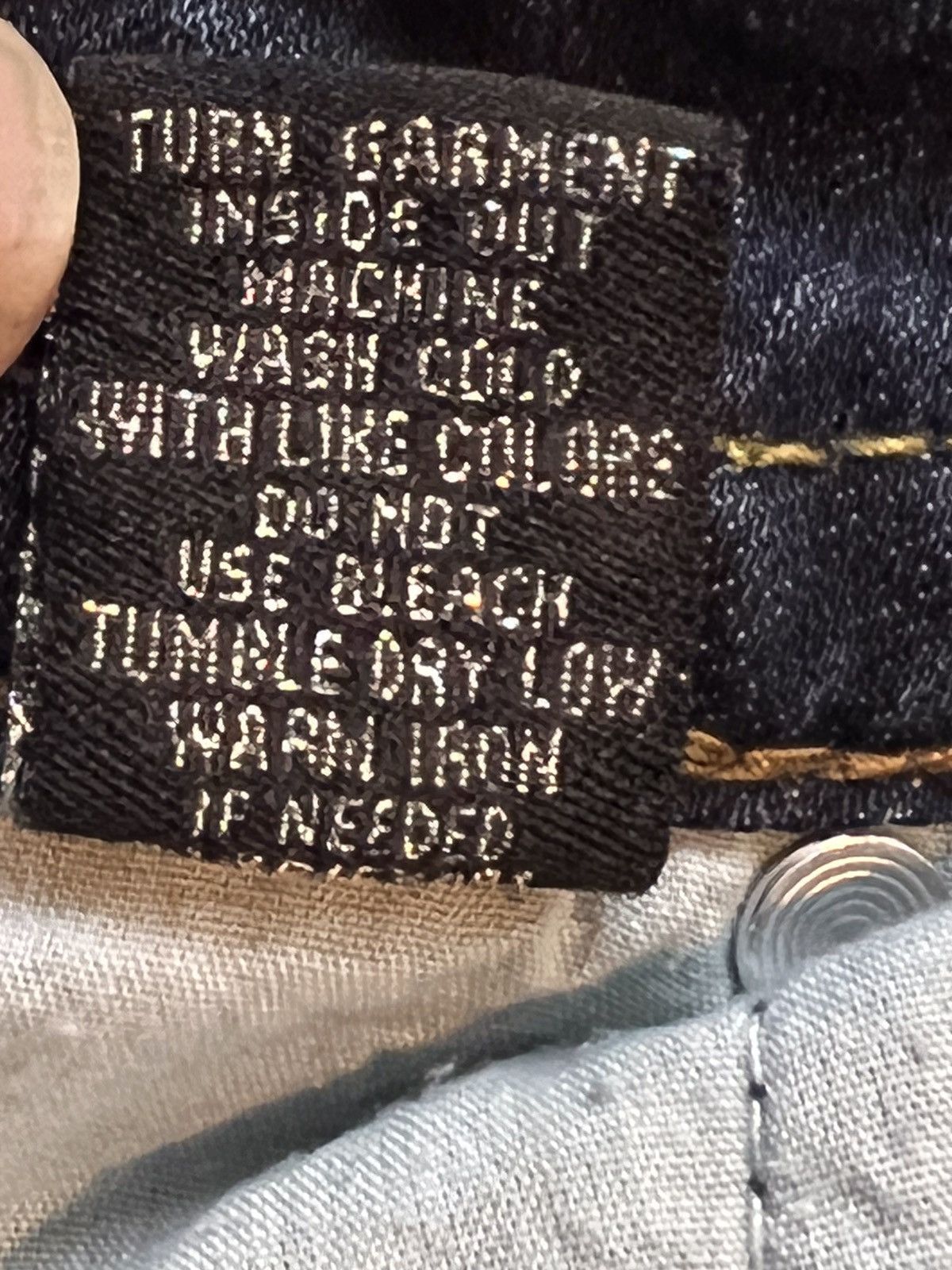 Japanese Brand × Vintage Embroidery Almost Famous Distressed Denim Size 31" - 15 Thumbnail
