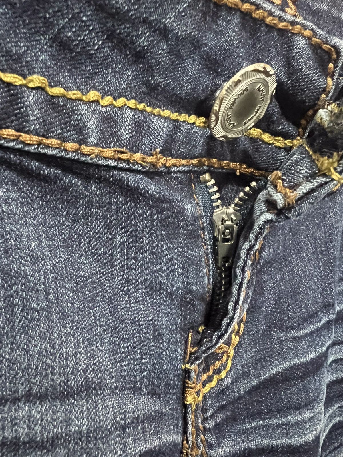 Japanese Brand × Vintage Embroidery Almost Famous Distressed Denim Size 31" - 11 Thumbnail
