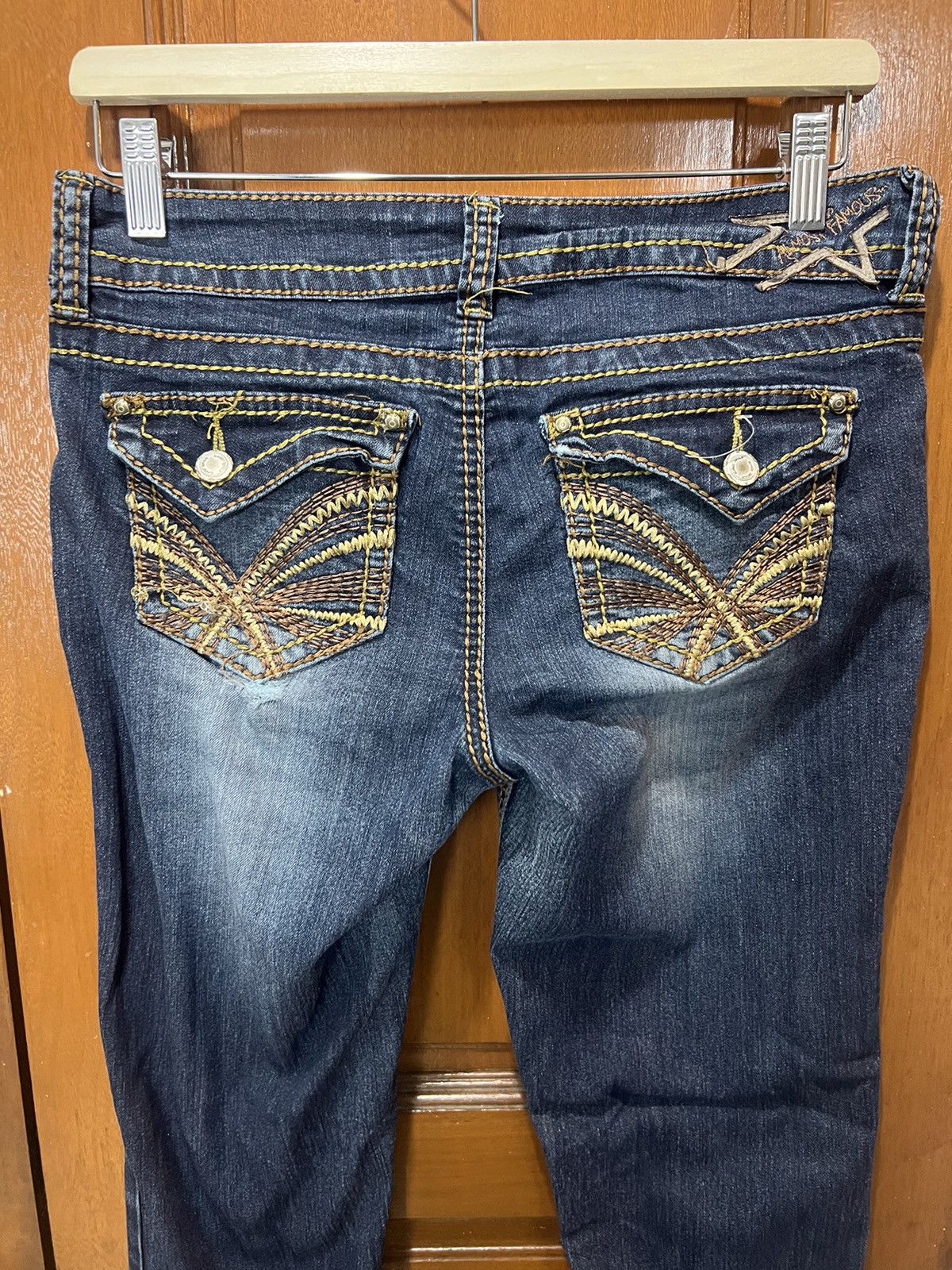 Japanese Brand × Vintage Embroidery Almost Famous Distressed Denim Size 31" - 1 Thumbnail