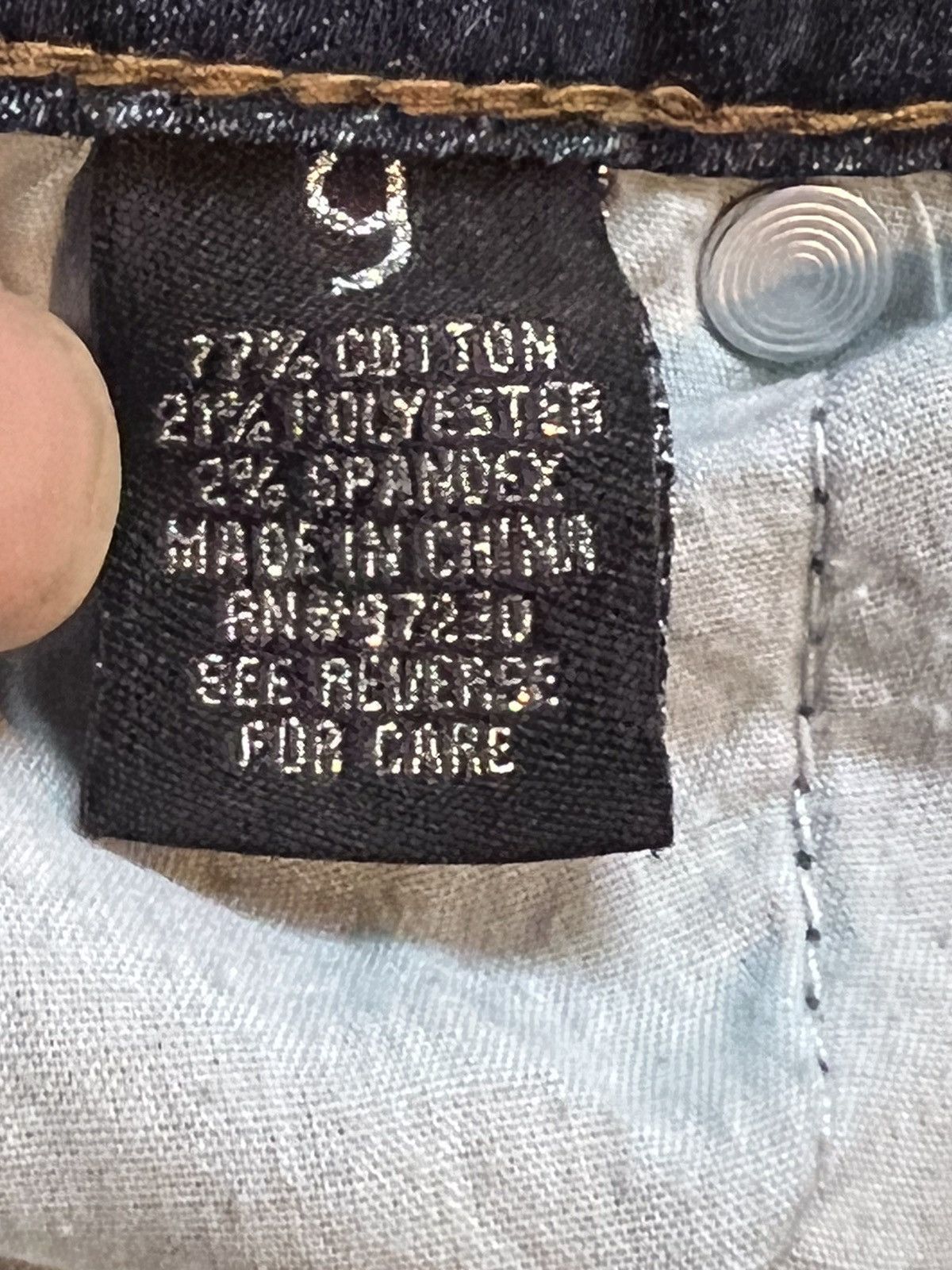 Japanese Brand × Vintage Embroidery Almost Famous Distressed Denim Size 31" - 14 Thumbnail