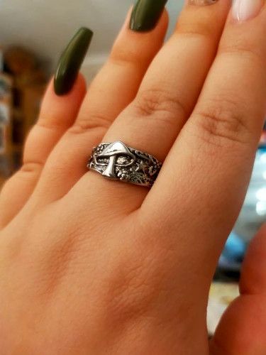 Handmade Star Mushroom Ring Size ONE SIZE - 3 Thumbnail