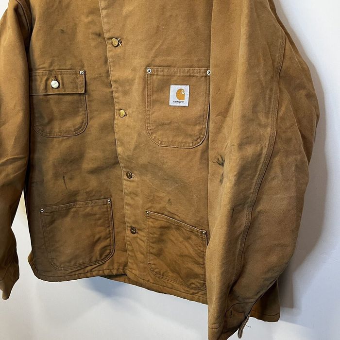 Vintage Vtg Carhartt C01 Chore Duck Blanket Lined Coat | Grailed