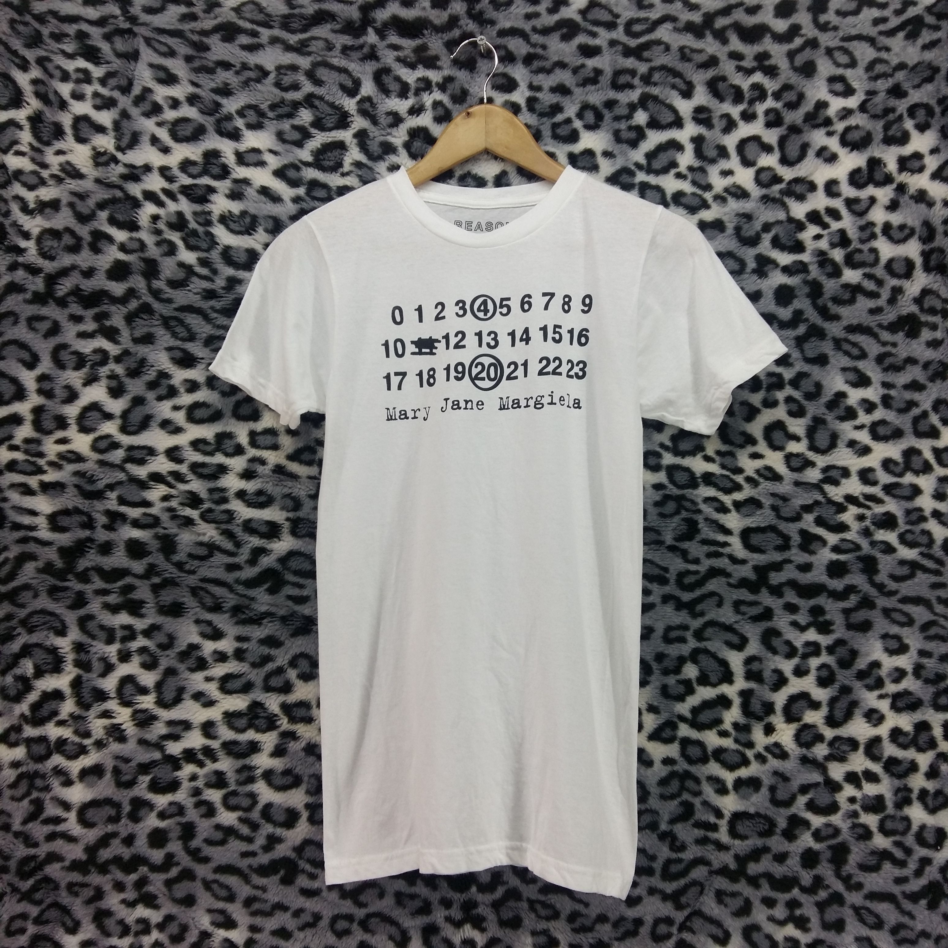 【MARGIELA】Tシャツ Maison Margiela REASON MARY JANE MARGIELA White Tshirt Size