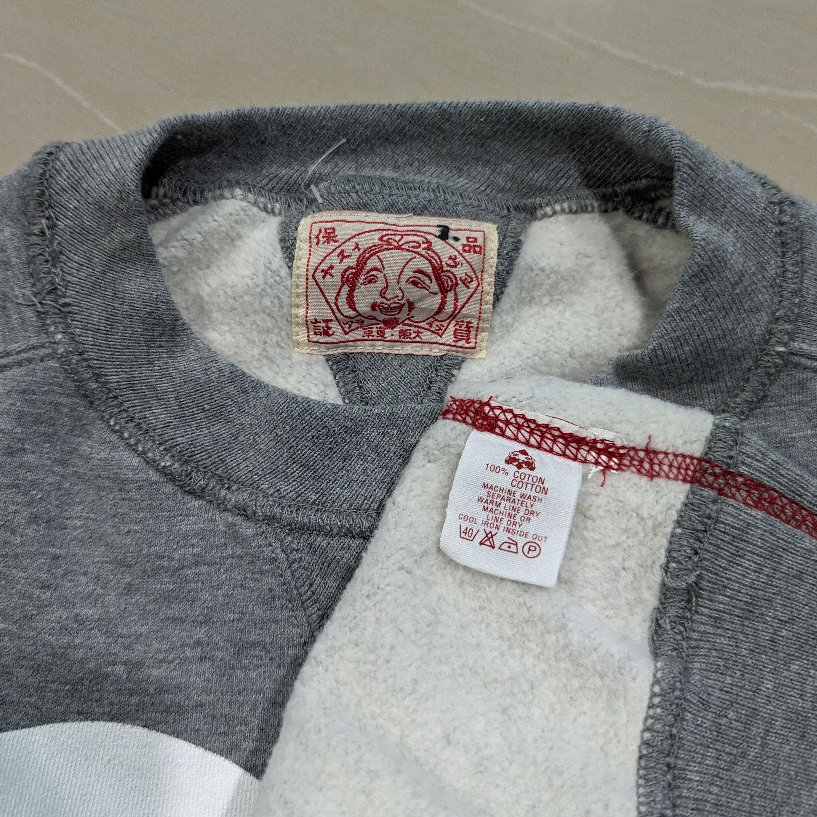 Evisu Vintage Evisu Sweatshirt Big Logo Chokets Mito natto racing Size US L / EU 52-54 / 3 - 3 Thumbnail