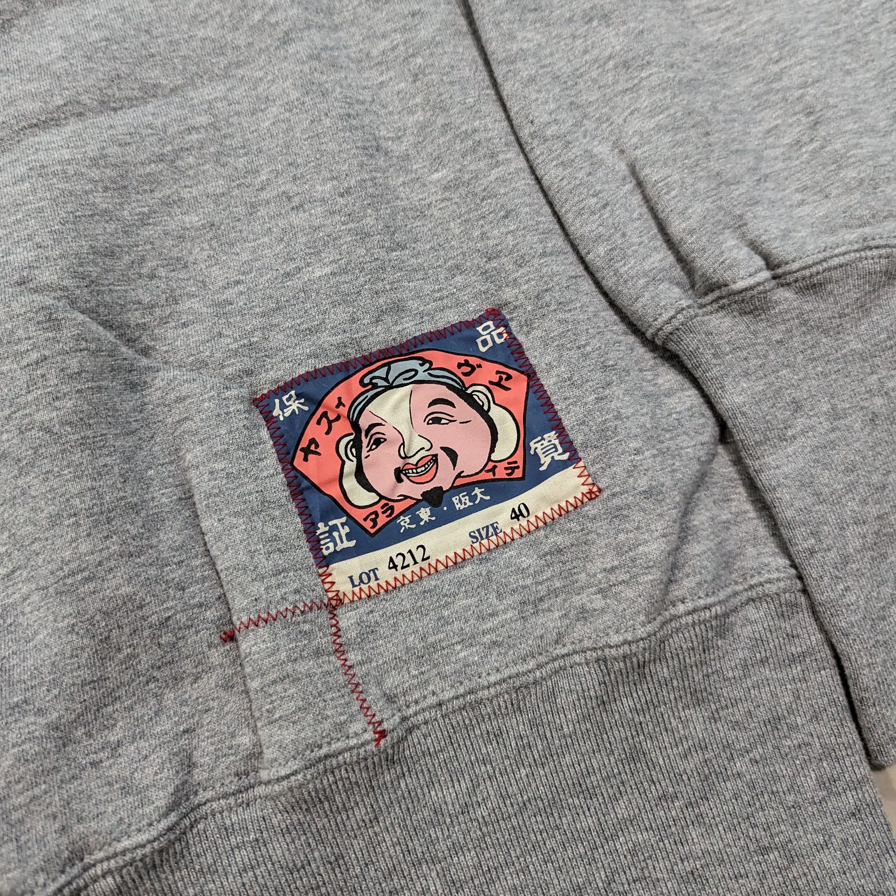 Evisu Vintage Evisu Sweatshirt Big Logo Chokets Mito natto racing Size US L / EU 52-54 / 3 - 5 Thumbnail