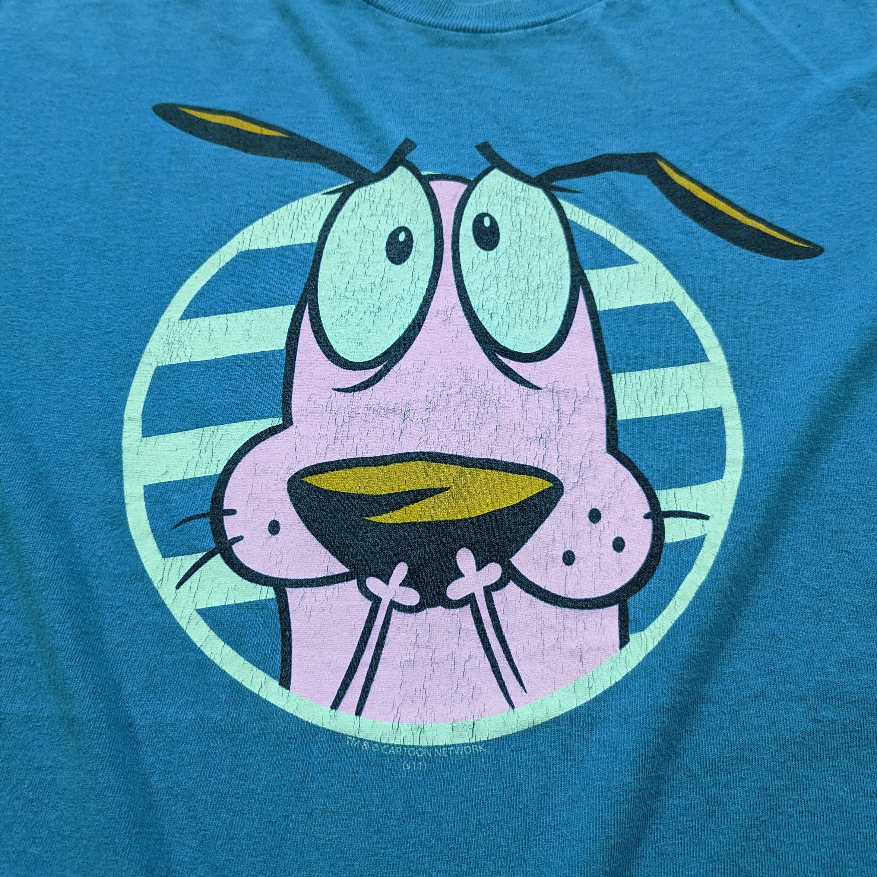 Cartoon Network Rare Vintage Courage the Cowardly Dog Cartoon Promo T Shirt Size US XXL / EU 58 / 5 - 3 Thumbnail