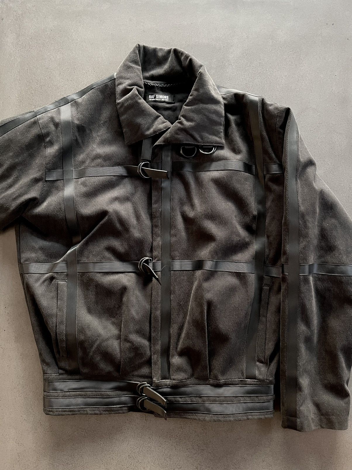 Raf Simons AW02 Virginia Creeper Bondage Jacket | Grailed