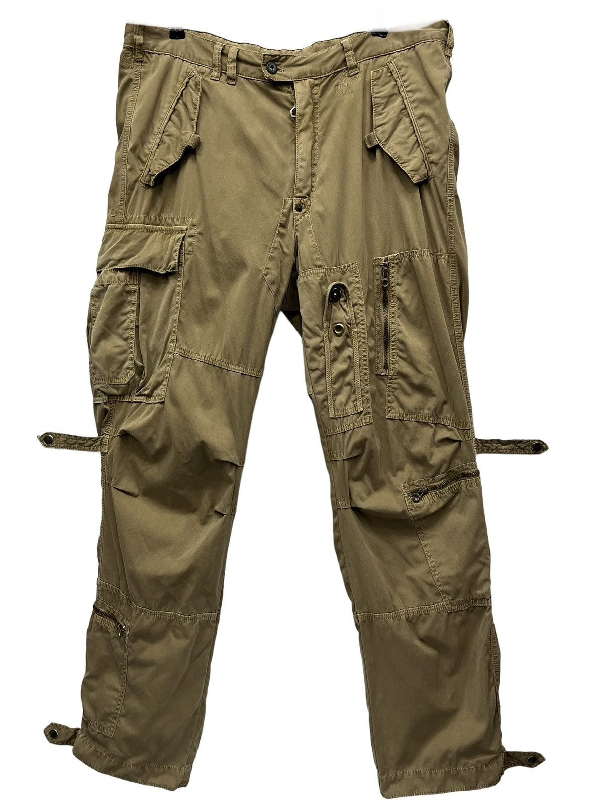 Polo Ralph Lauren RARE🔥Vtg POLO RALPH LAUREN Tactical Multipocket Cargo Pants Size US 35 - 2 Thumbnail