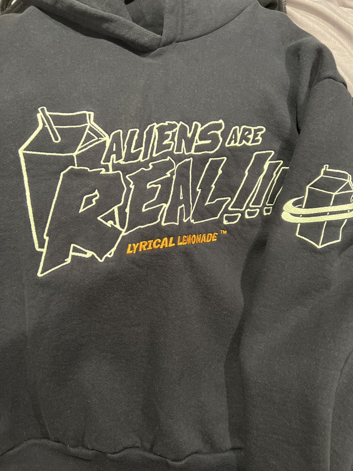 Aliens Are Real Lyrical Lemonade Hoodie Grailed