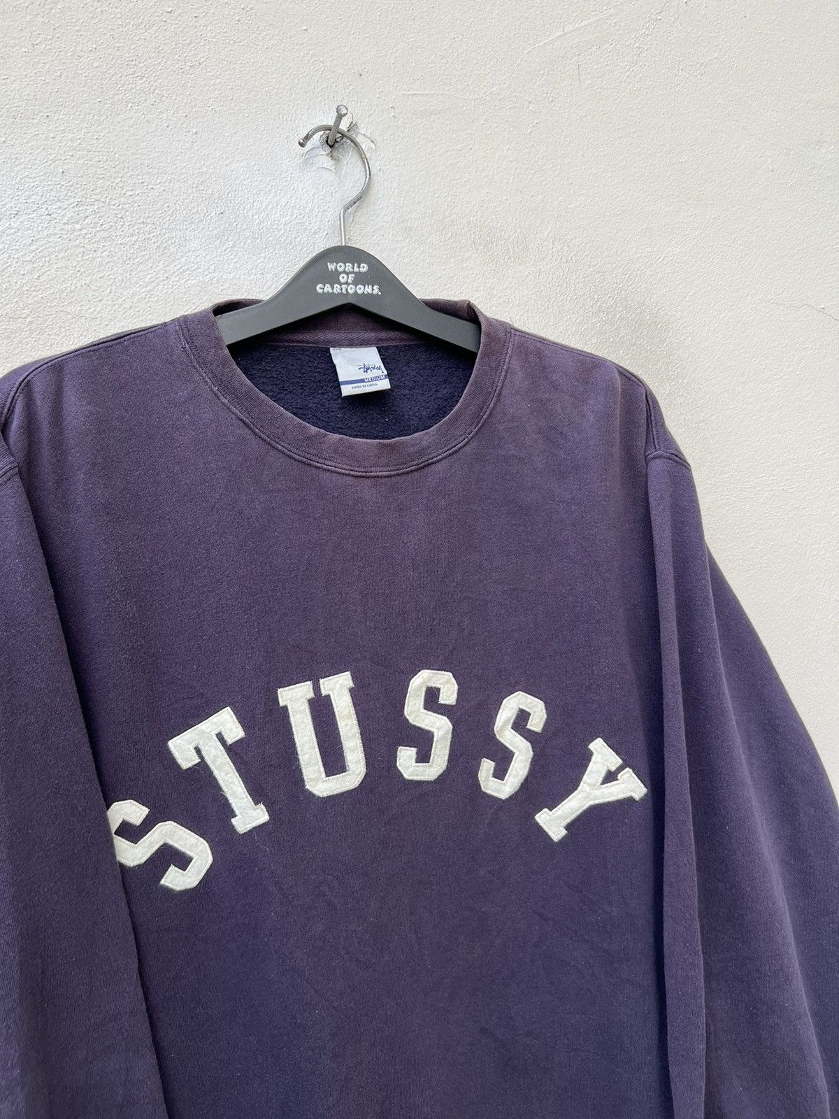 Stussy Vintage Stussy Sun Faded Spell Out Crewneck Sweatshirt Size US M / EU 48-50 / 2 - 4 Thumbnail