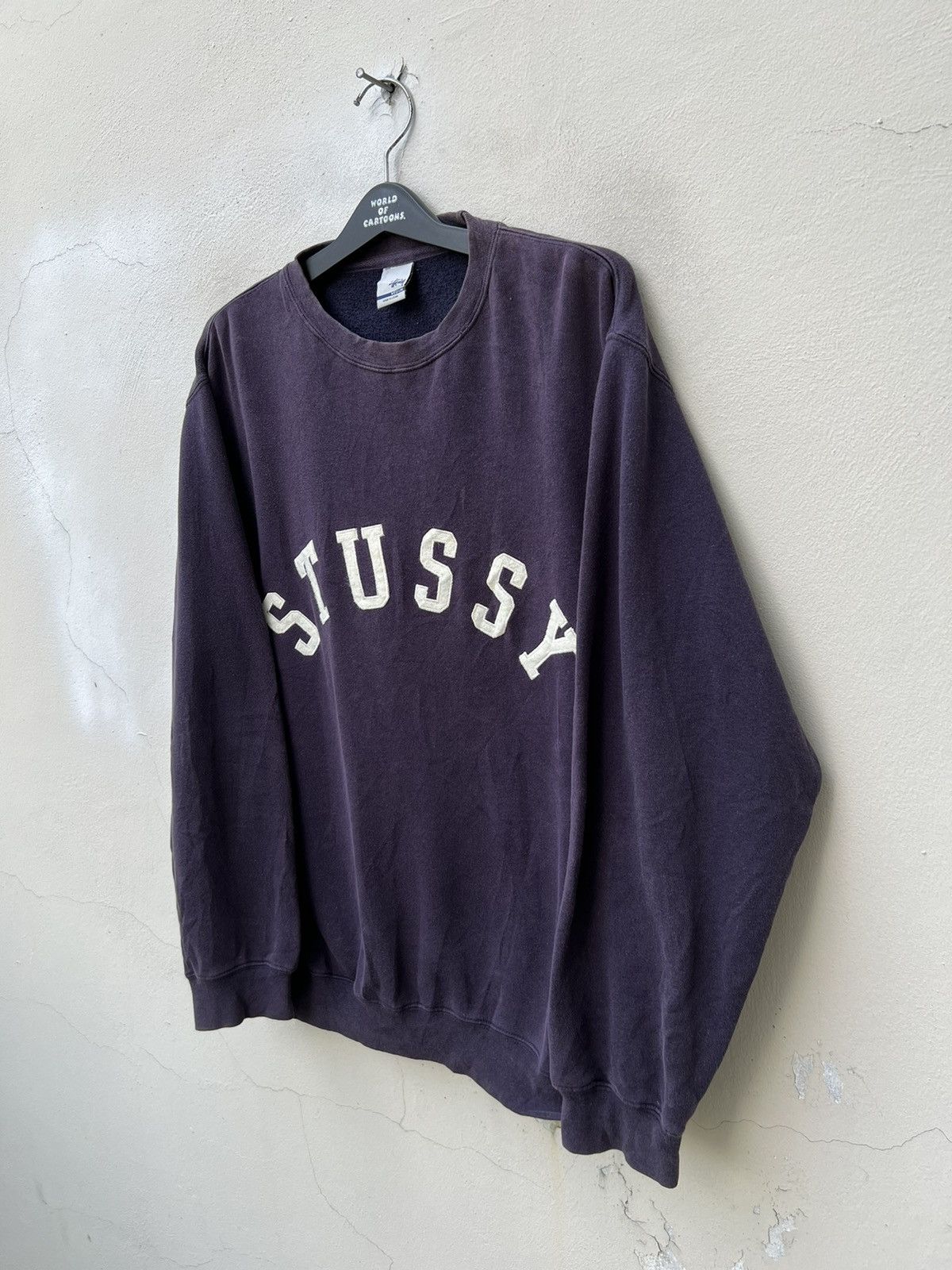 Stussy Vintage Stussy Sun Faded Spell Out Crewneck Sweatshirt Size US M / EU 48-50 / 2 - 6 Thumbnail