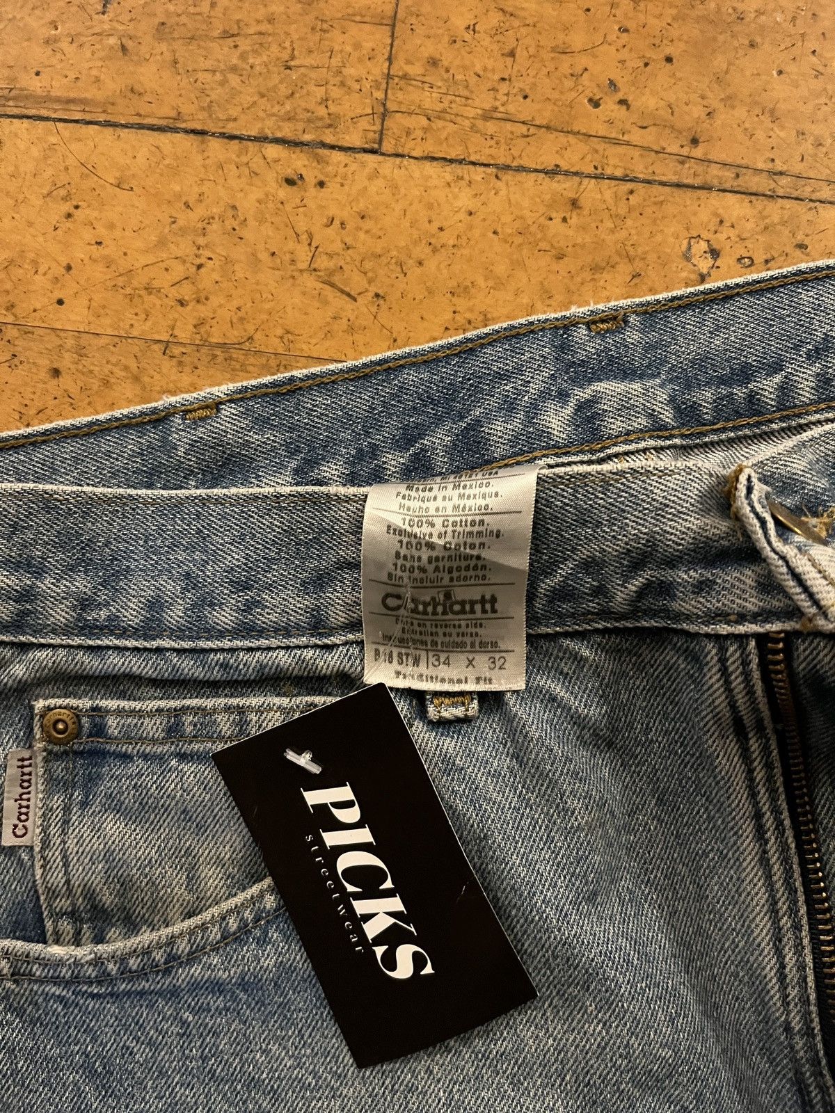 Carhartt Vintage carhartt denim workwear pants Size US 34 / EU 50 - 4 Thumbnail