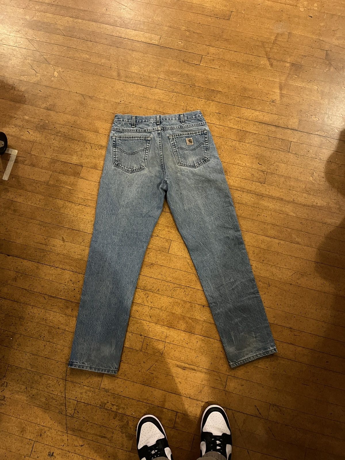Carhartt Vintage carhartt denim workwear pants Size US 34 / EU 50 - 1 Thumbnail