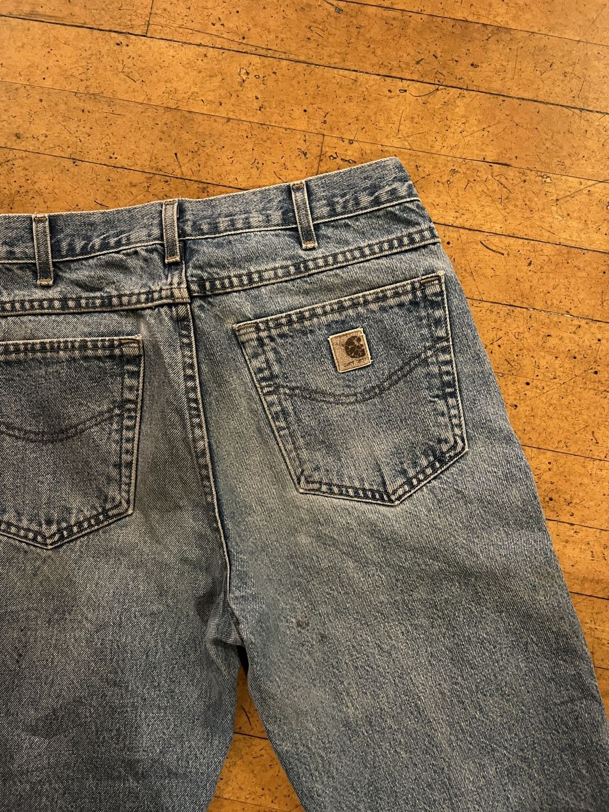 Carhartt Vintage carhartt denim workwear pants Size US 34 / EU 50 - 2 Thumbnail