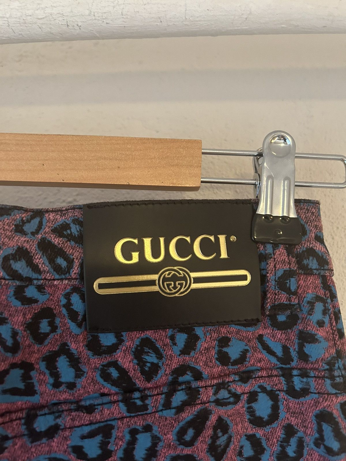 Gucci Pink Leopard Print Jeans Size US 31 - 8 Thumbnail
