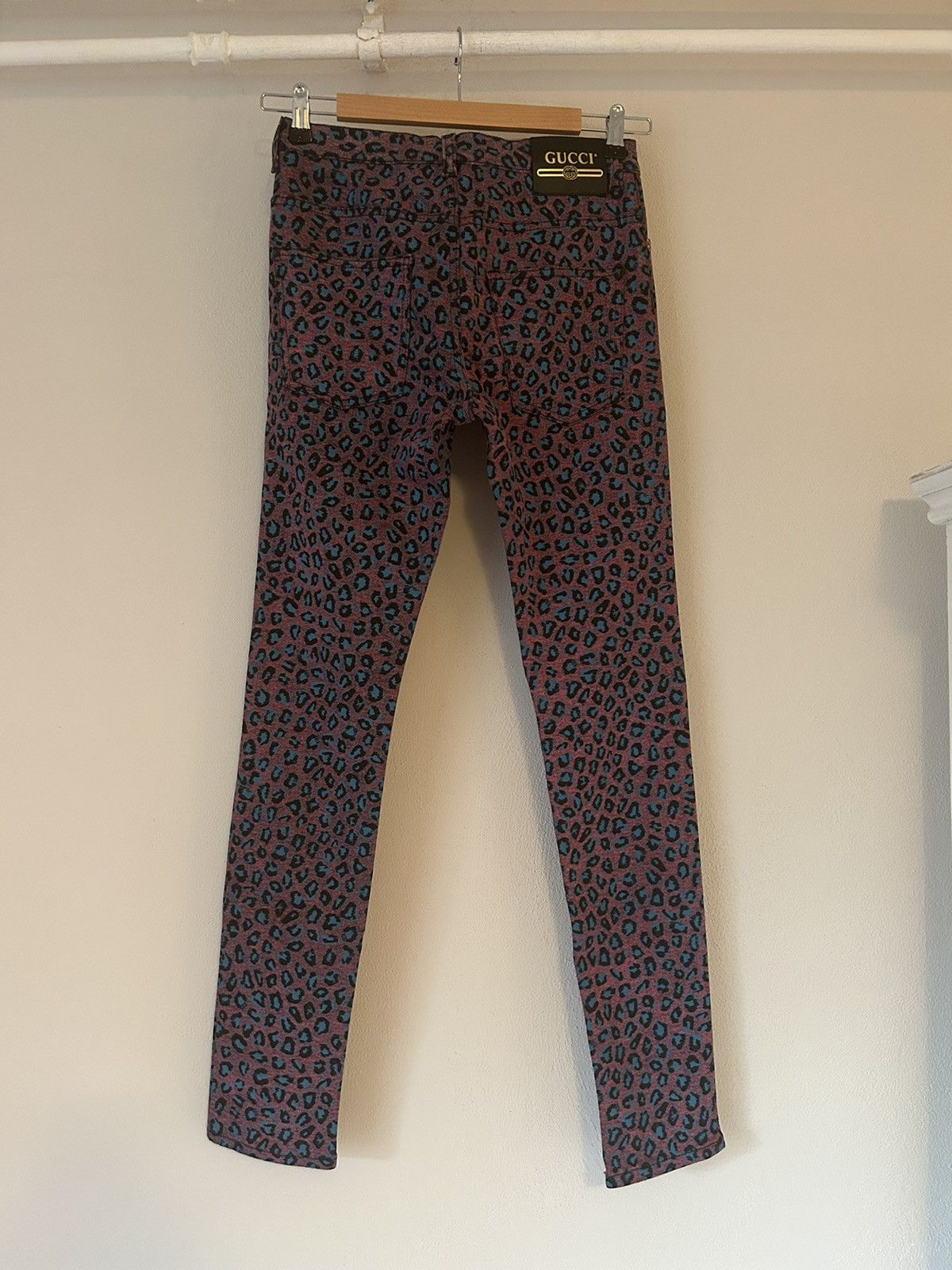 Gucci Pink Leopard Print Jeans Size US 31 - 2 Thumbnail
