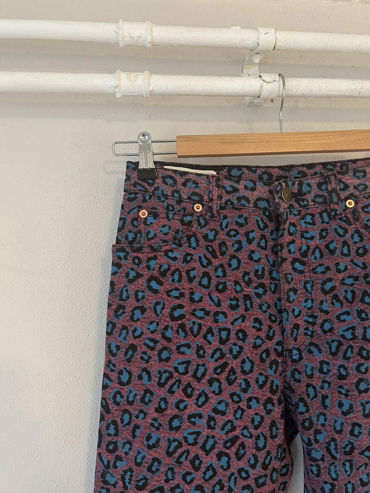 Gucci Pink Leopard Print Jeans Size US 31 - 4 Thumbnail