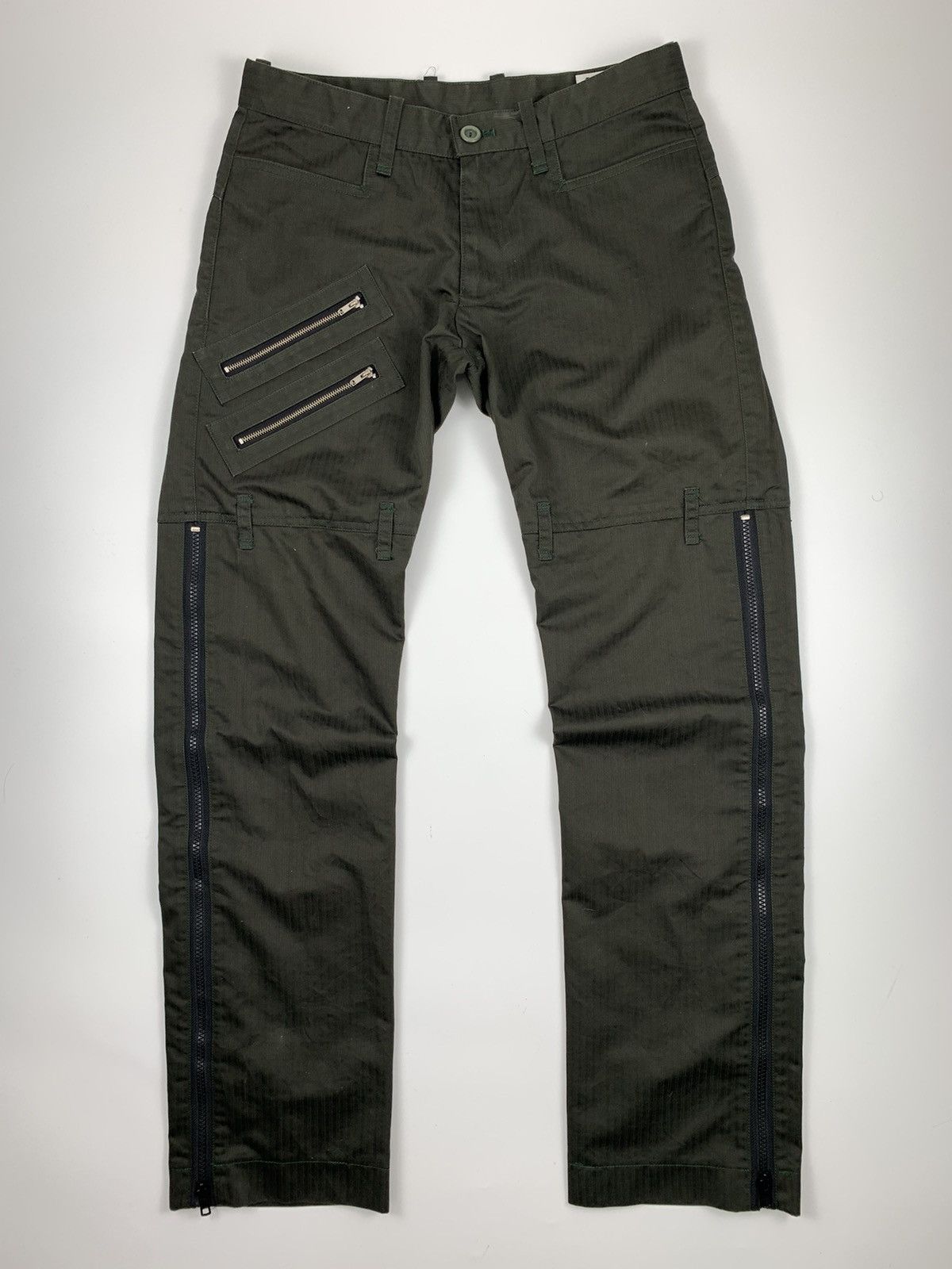If Six Was Nine Bondage Gigant Long Zipper Cargo Pant Size US 29 - 1 Thumbnail