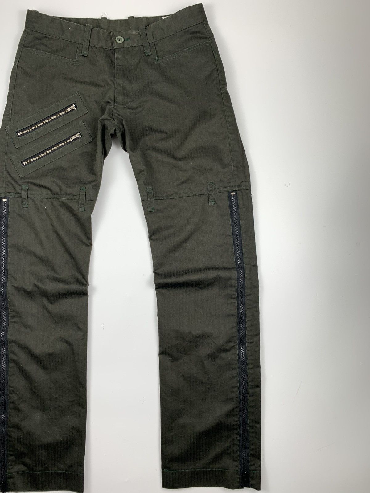 If Six Was Nine Bondage Gigant Long Zipper Cargo Pant Size US 29 - 3 Thumbnail