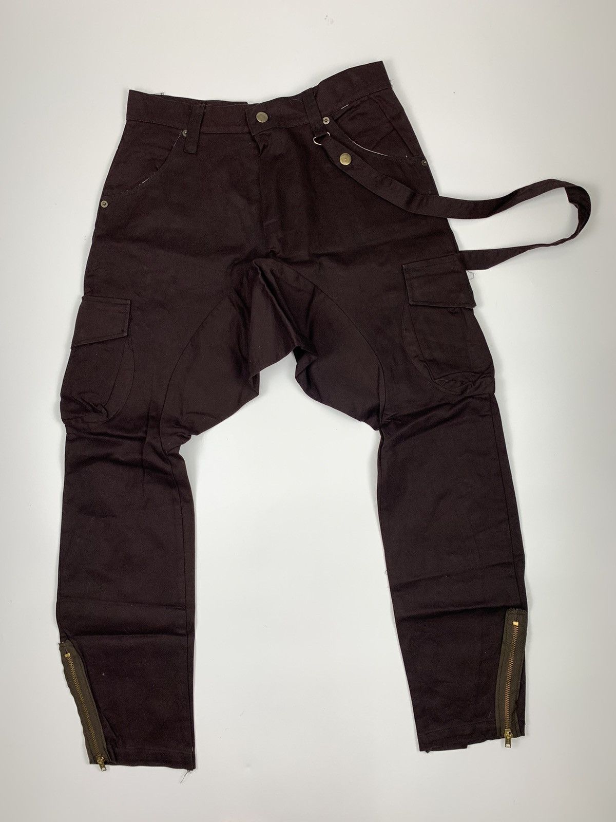 Designer × Japanese Brand Thefin Skateboarding Bondage Cargo Trouser Size US 29 - 1 Thumbnail