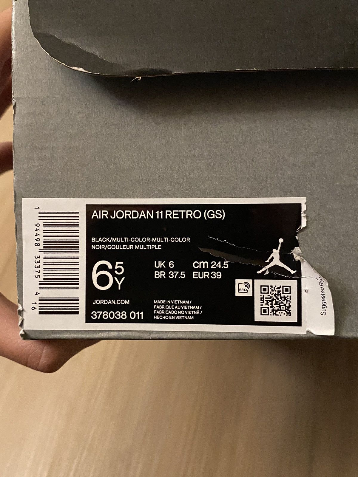 Jordan Brand Jordan 11 Jubilee GS Size US 6.5 / EU 39-40 - 9 Thumbnail