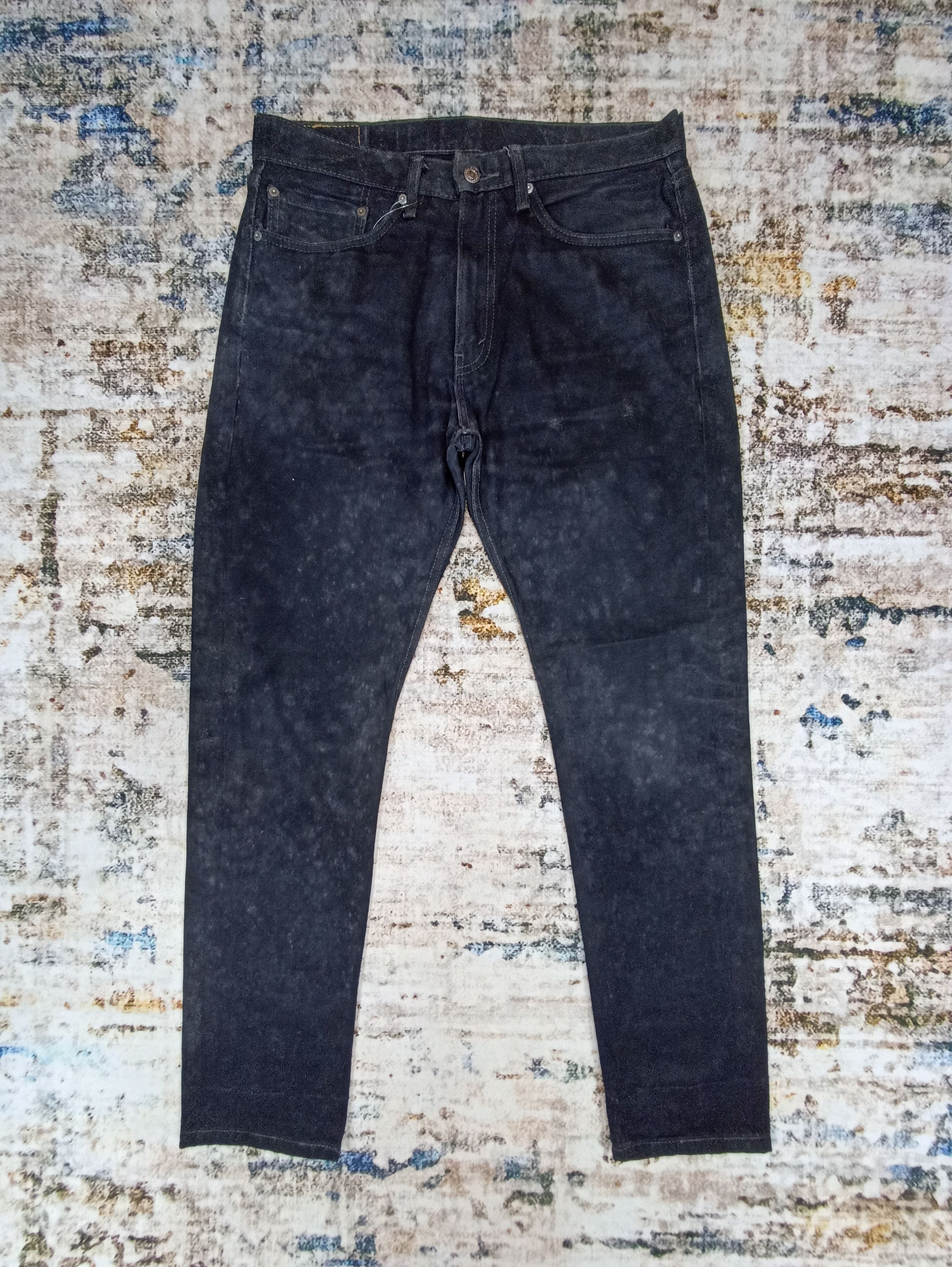Jean × Levi's × Vintage Vintage Levi's 505 Faded Black -Jeans J087 Size US 35 - 1 Thumbnail