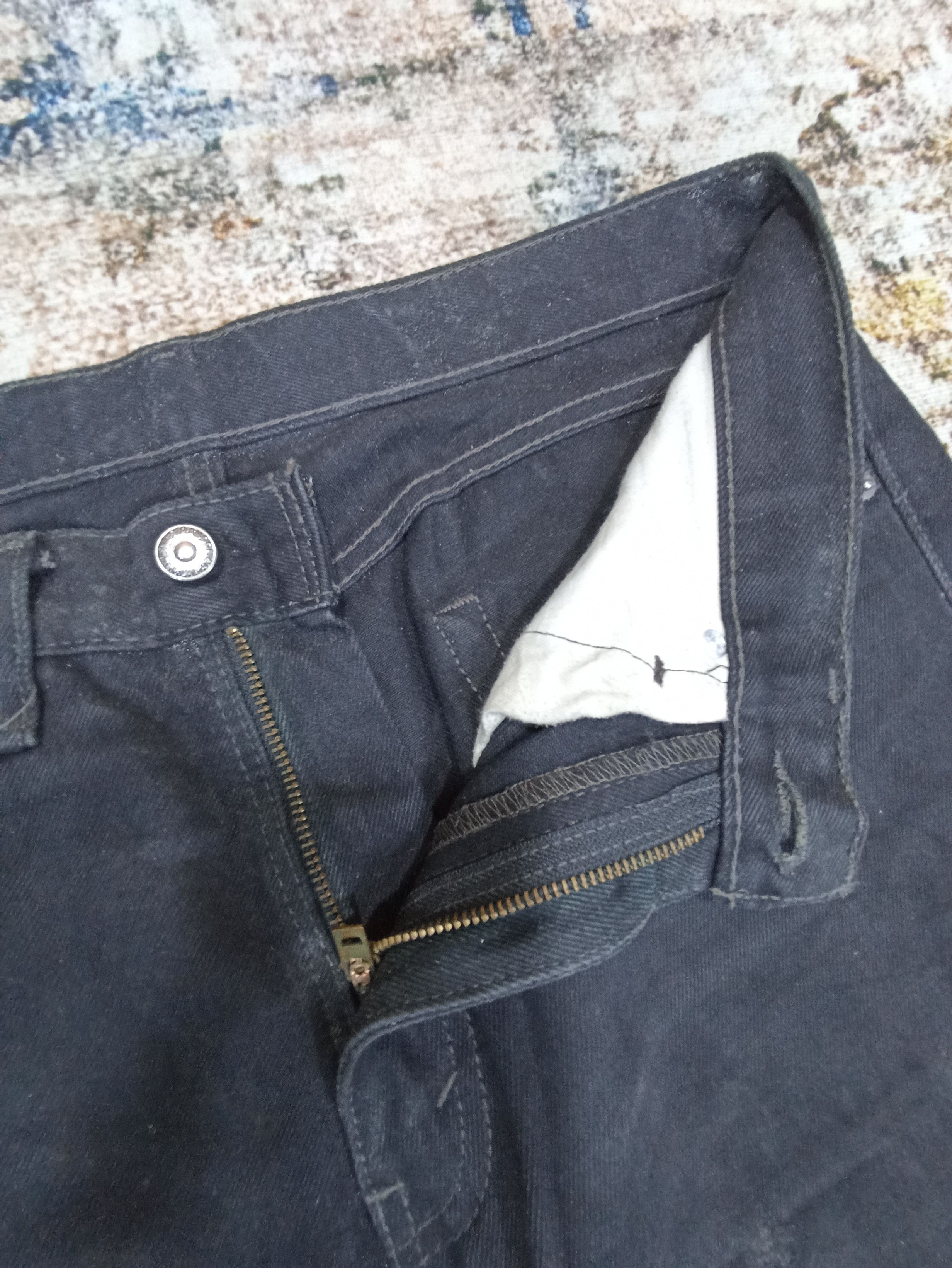 Jean × Levi's × Vintage Vintage Levi's 505 Faded Black -Jeans J087 Size US 35 - 3 Thumbnail