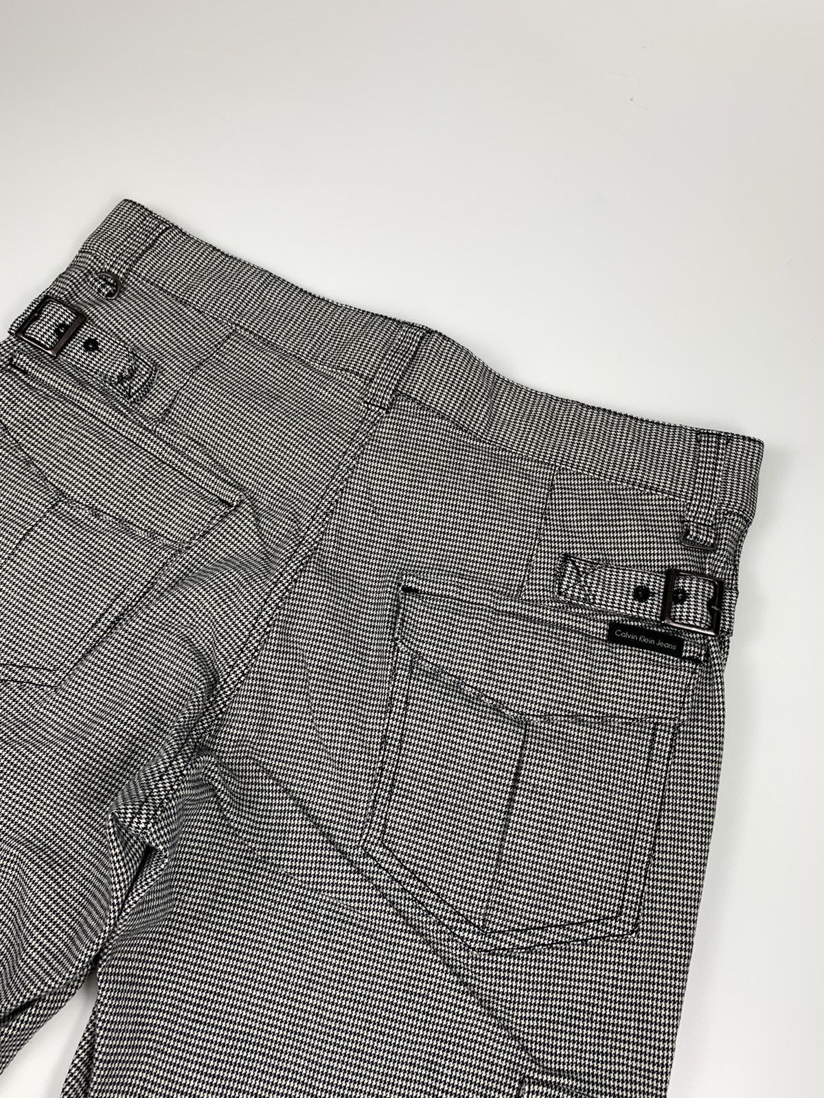 Calvin Klein × Designer Calvin Klein Jeans Bondage Herringbone Cargo Trouser Size US 31 - 13 Thumbnail