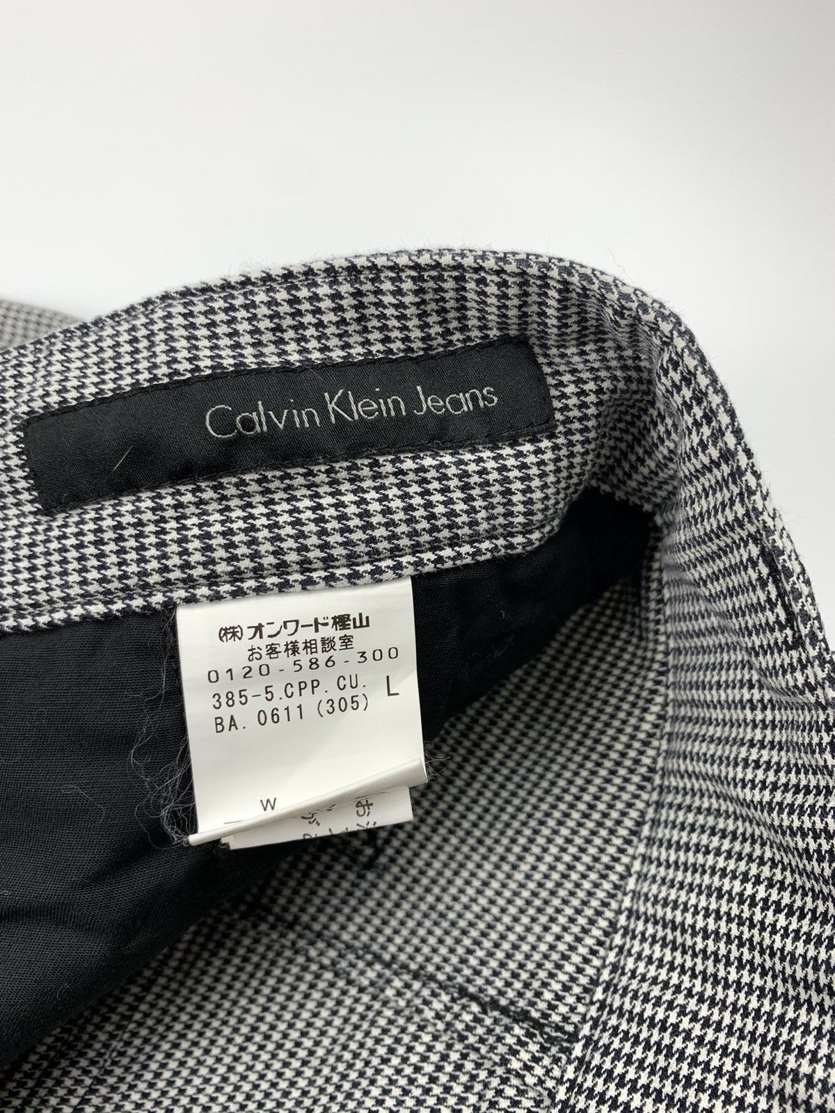 Calvin Klein × Designer Calvin Klein Jeans Bondage Herringbone Cargo Trouser Size US 31 - 7 Thumbnail