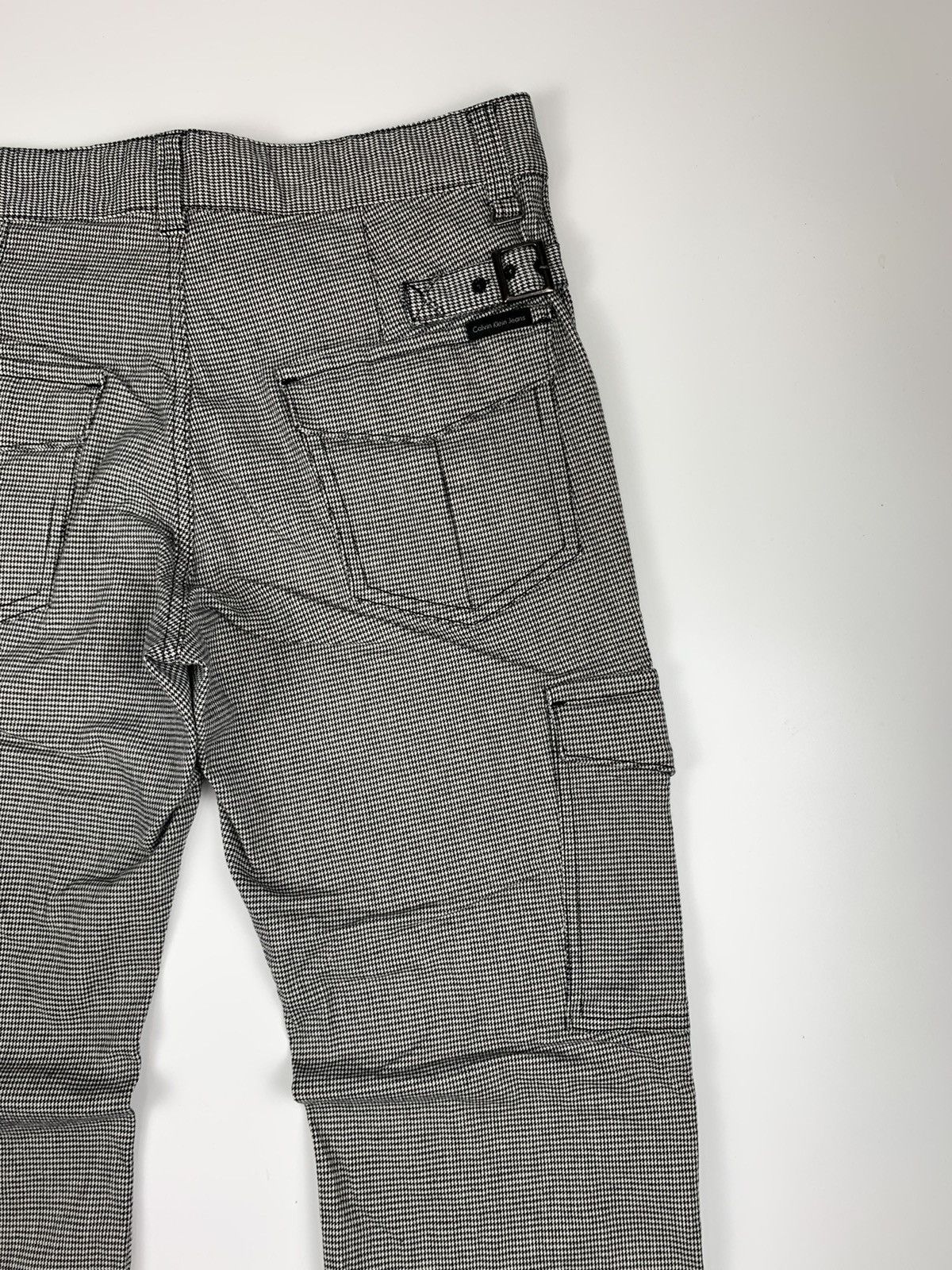 Calvin Klein × Designer Calvin Klein Jeans Bondage Herringbone Cargo Trouser Size US 31 - 11 Thumbnail