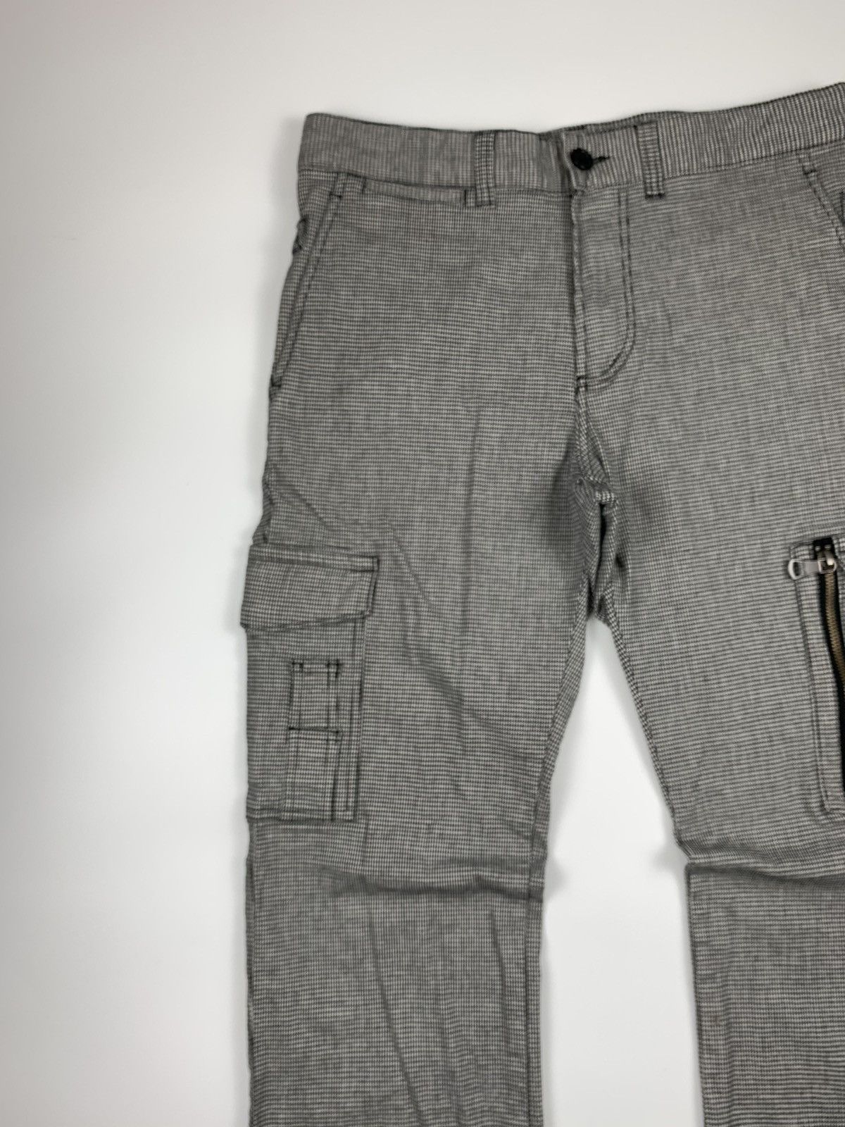 Calvin Klein × Designer Calvin Klein Jeans Bondage Herringbone Cargo Trouser Size US 31 - 2 Thumbnail