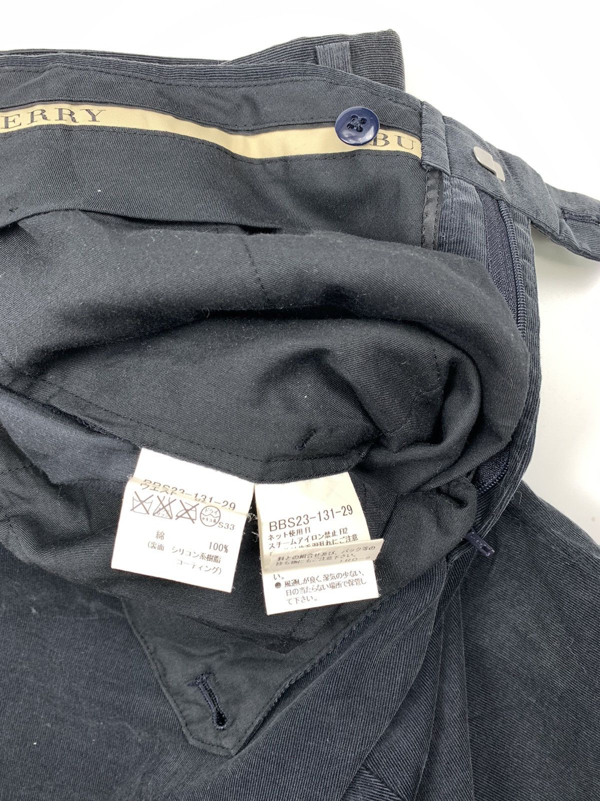 Burberry Burberry Black Velvet Officer Pants Size US 31 - 4 Thumbnail