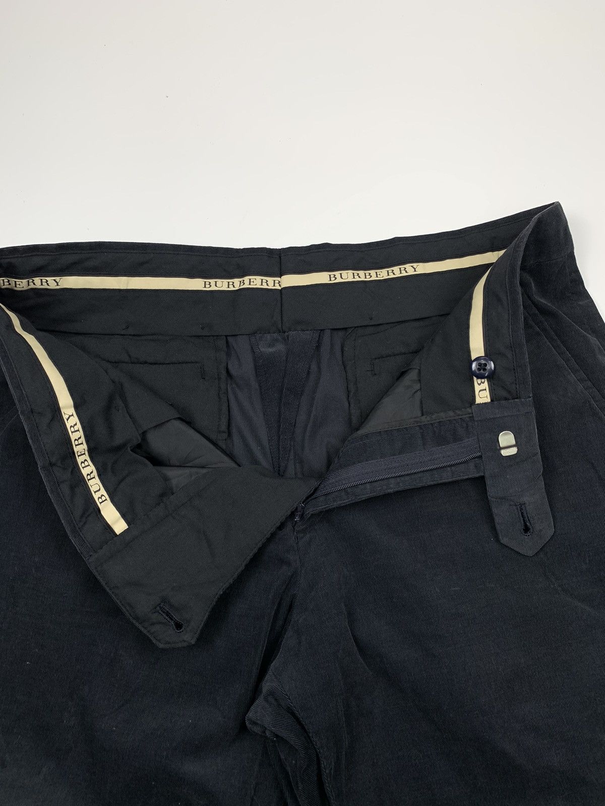 Burberry Burberry Black Velvet Officer Pants Size US 31 - 3 Thumbnail