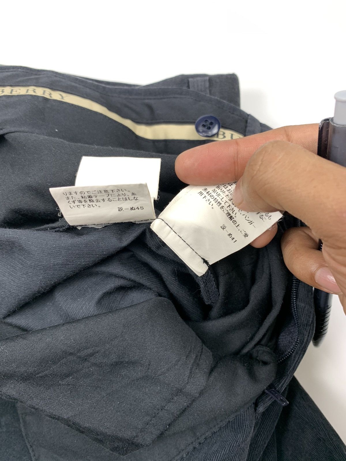 Burberry Burberry Black Velvet Officer Pants Size US 31 - 7 Thumbnail