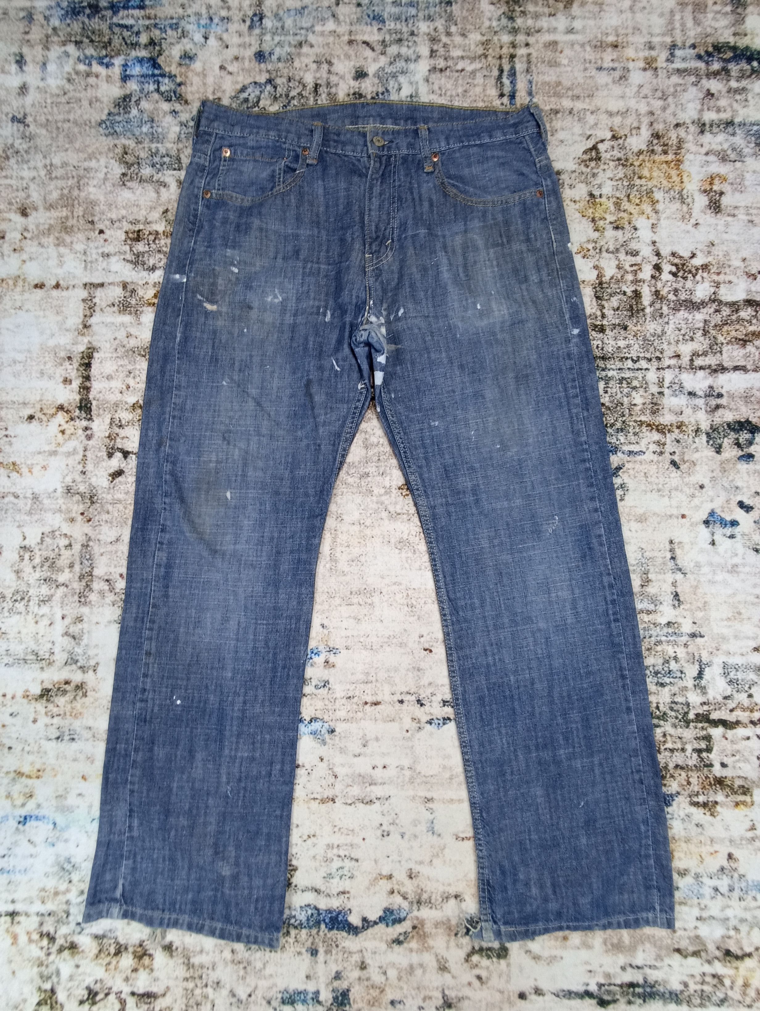 Vintage Levis 569 Painted Jeans J090