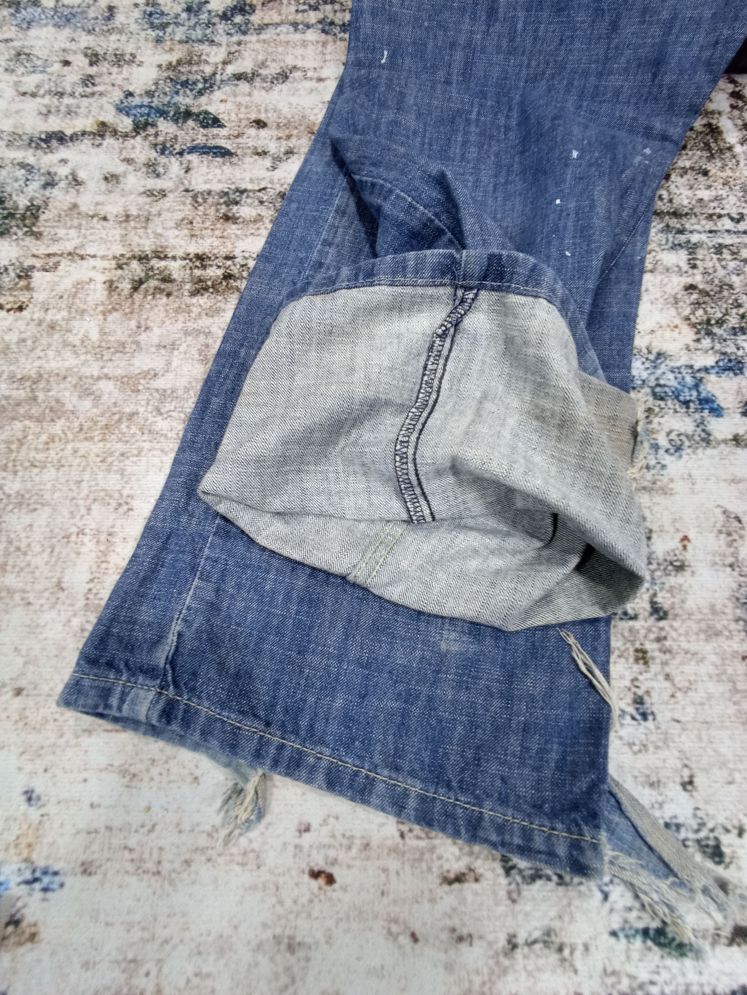 Jean × Levi's × Vintage Vintage Levi's 569 Painted Jeans J090 Size US 36 / EU 52 - 6 Thumbnail
