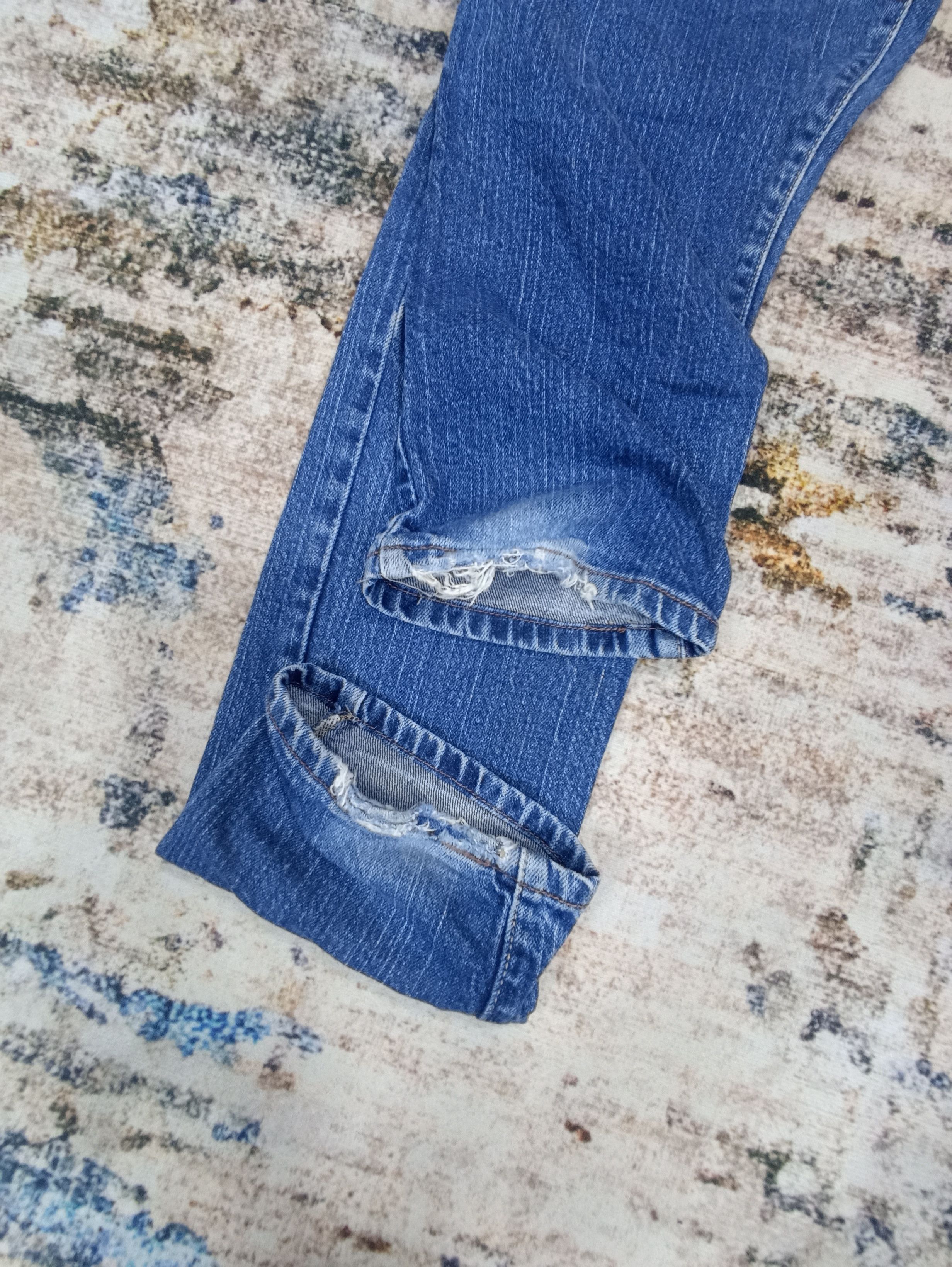 Jean × Levi's × Vintage Vintage Levi's 504 Blue Wash Jean J091 Size 33" - 7 Thumbnail