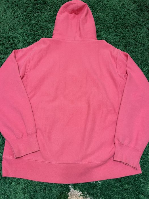 Supreme box store logo hoodie magenta