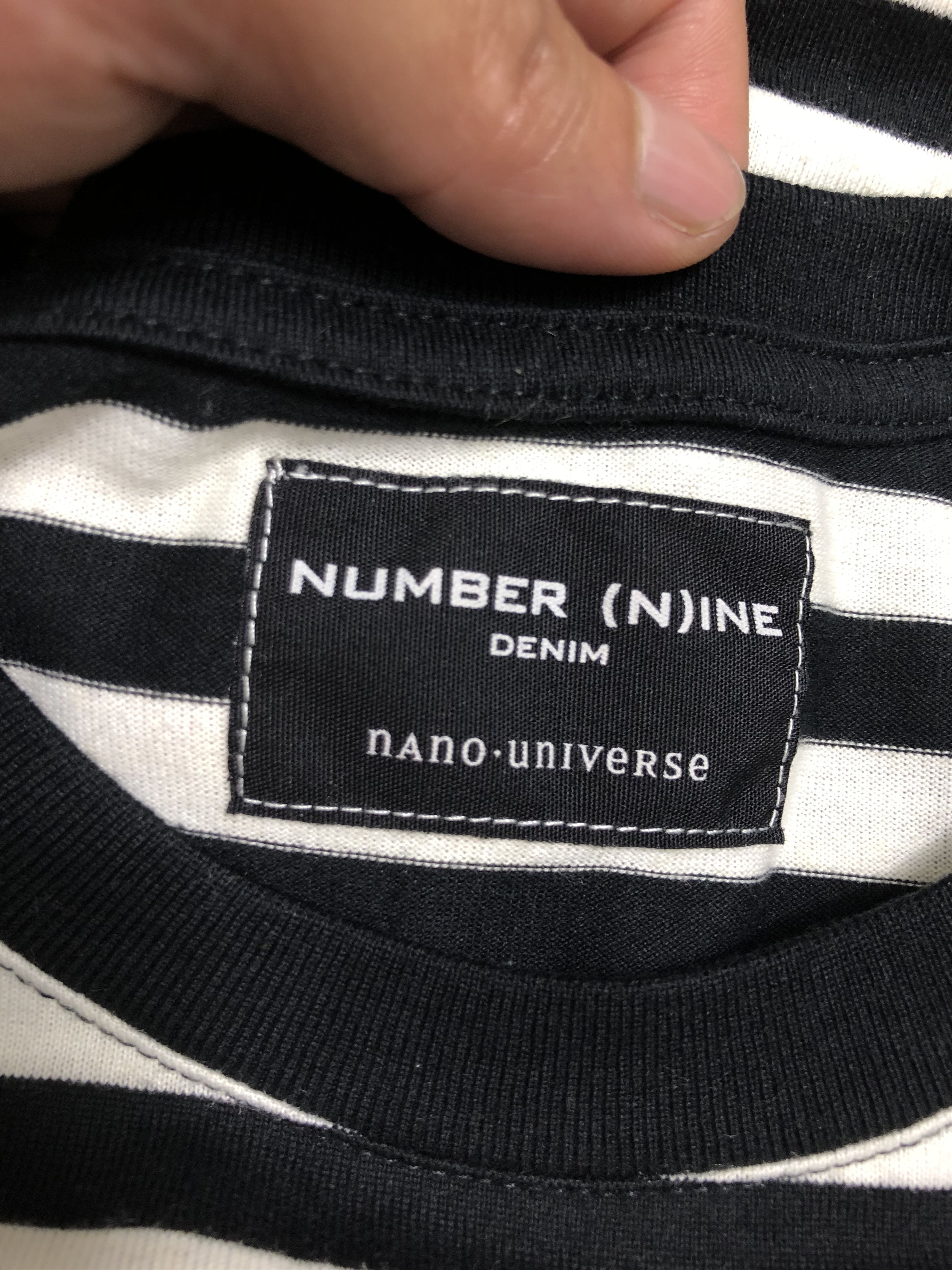 NANO universe × Number (N)ine NUMBER (N)INE X NANO UNIVERSE L/S STRIPES SPELLOUT POCKET Size US S / EU 44-46 / 1 - 5 Thumbnail