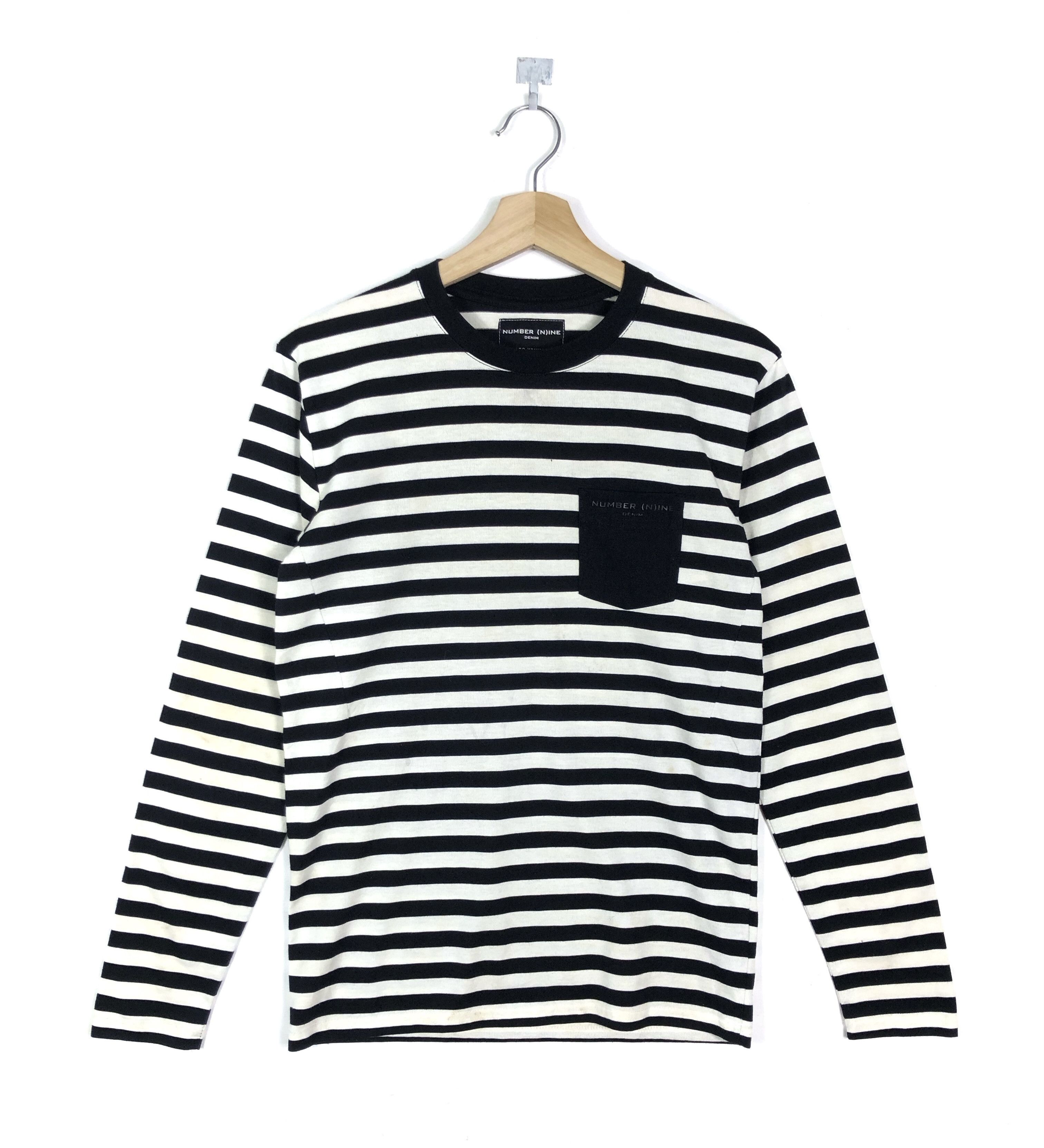 NANO universe × Number (N)ine NUMBER (N)INE X NANO UNIVERSE L/S STRIPES SPELLOUT POCKET Size US S / EU 44-46 / 1 - 2 Thumbnail