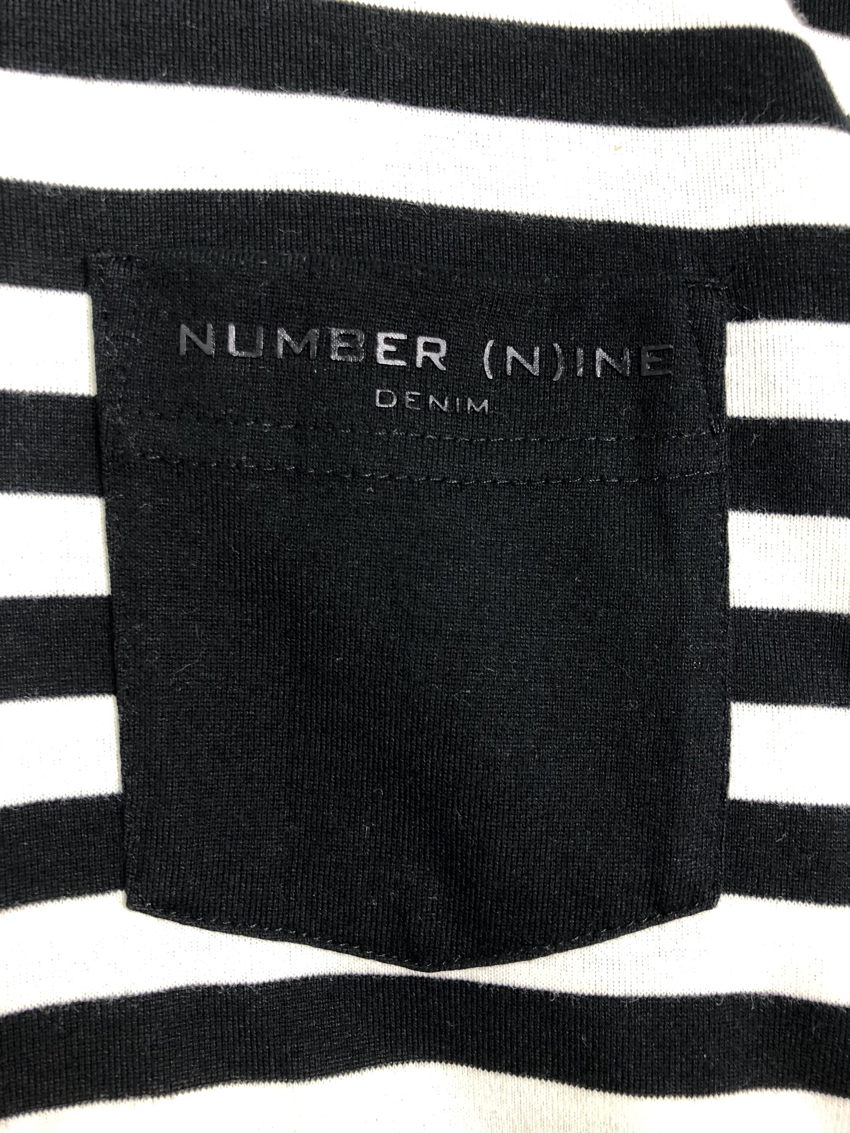 NANO universe × Number (N)ine NUMBER (N)INE X NANO UNIVERSE L/S STRIPES SPELLOUT POCKET Size US S / EU 44-46 / 1 - 4 Thumbnail