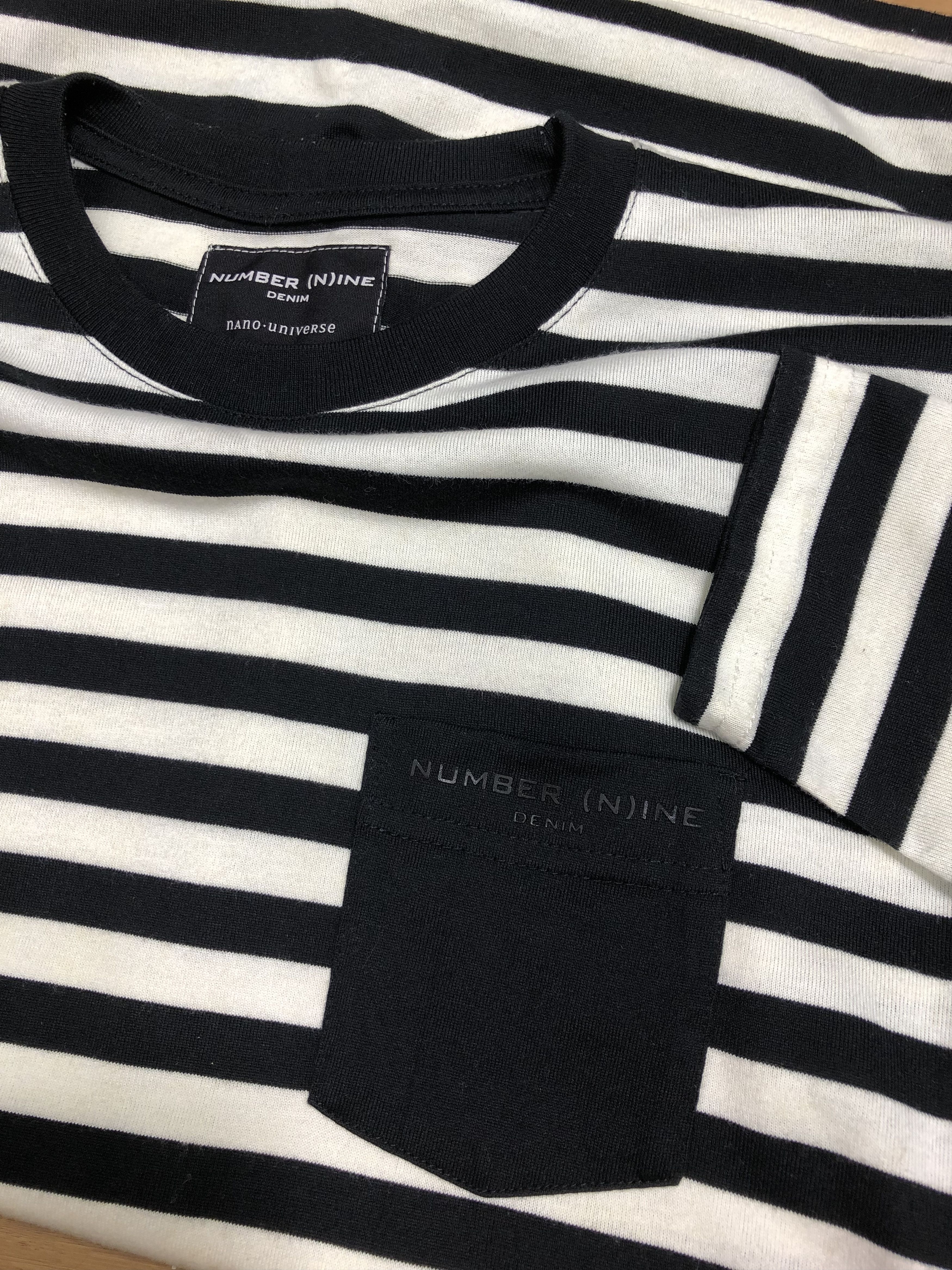 Number (N)ine NUMBER NINE X NANO UNIVERSE STRIPE LONG SLEEVE