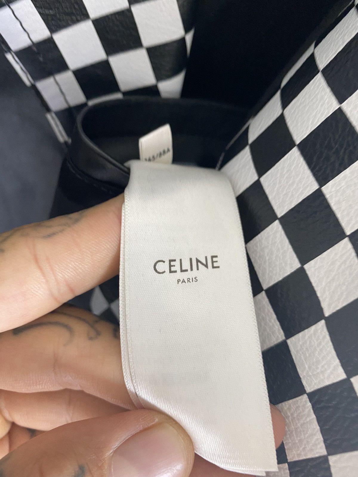Celine Celine AW19 CHECKERED PERFECTO MOTO LEATHER JACKET EU48 Size US M / EU 48-50 / 2 - 12 Thumbnail