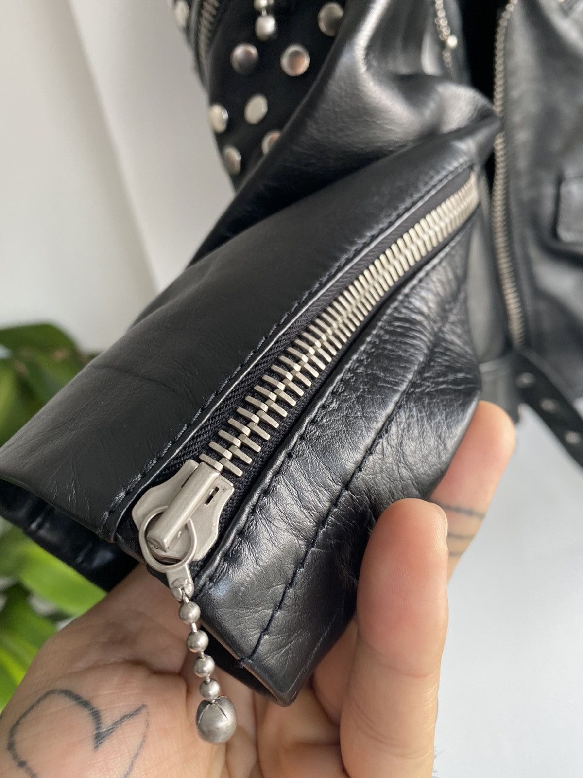 Celine Celine AW19 CHECKERED PERFECTO MOTO LEATHER JACKET EU48 Size US M / EU 48-50 / 2 - 6 Thumbnail