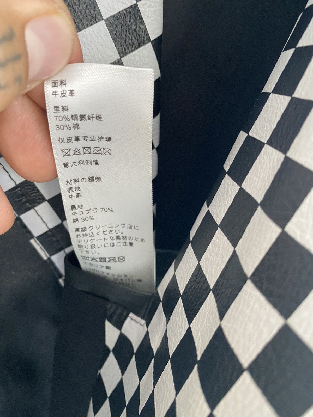 Celine Celine AW19 CHECKERED PERFECTO MOTO LEATHER JACKET EU48 Size US M / EU 48-50 / 2 - 14 Thumbnail