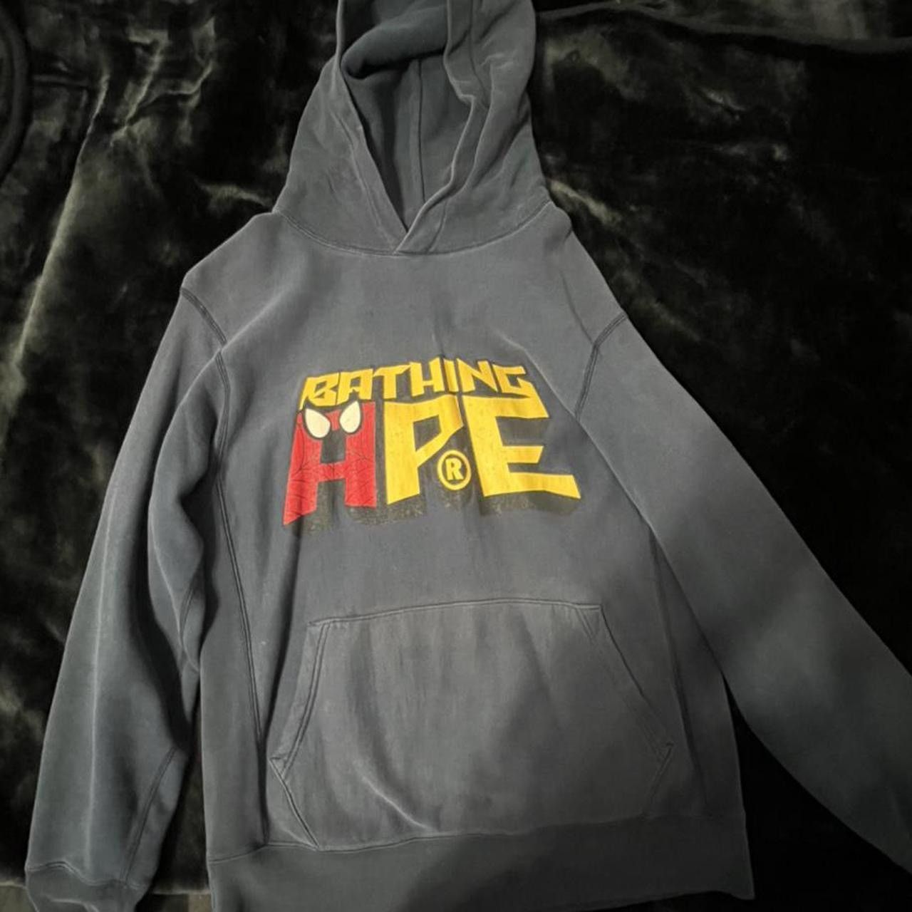 bape x spider man hoodie Tops