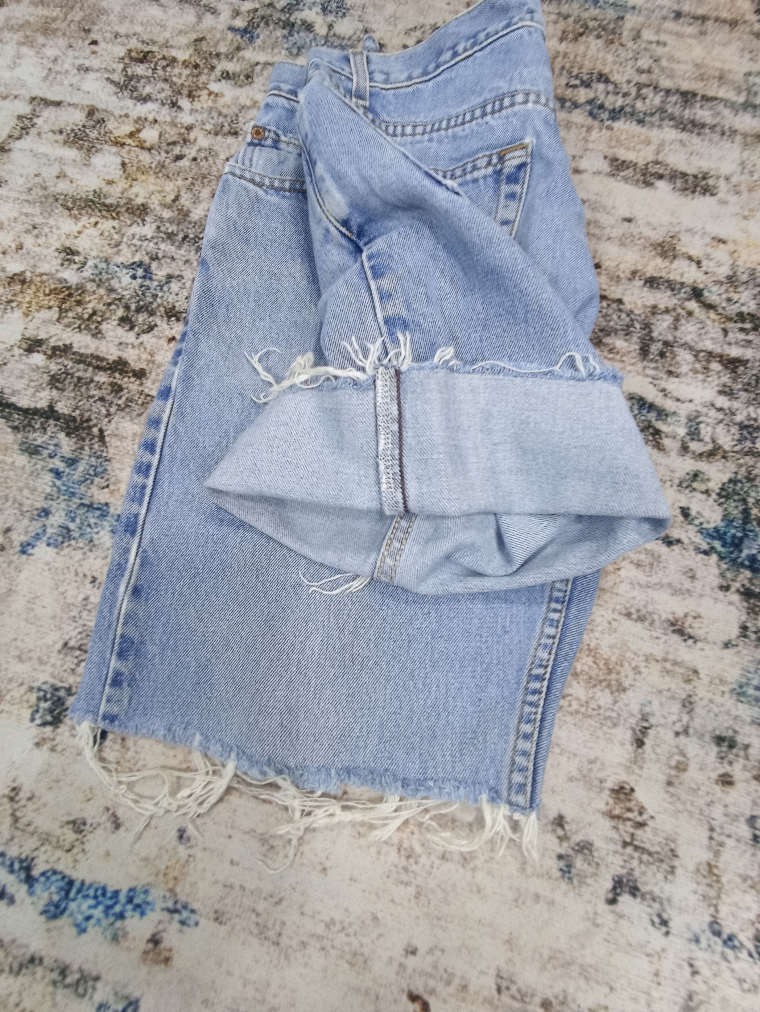 Levi's × Vintage Vintage Levis 505 Cropped Jeans -J094 Size US 33 - 6 Thumbnail